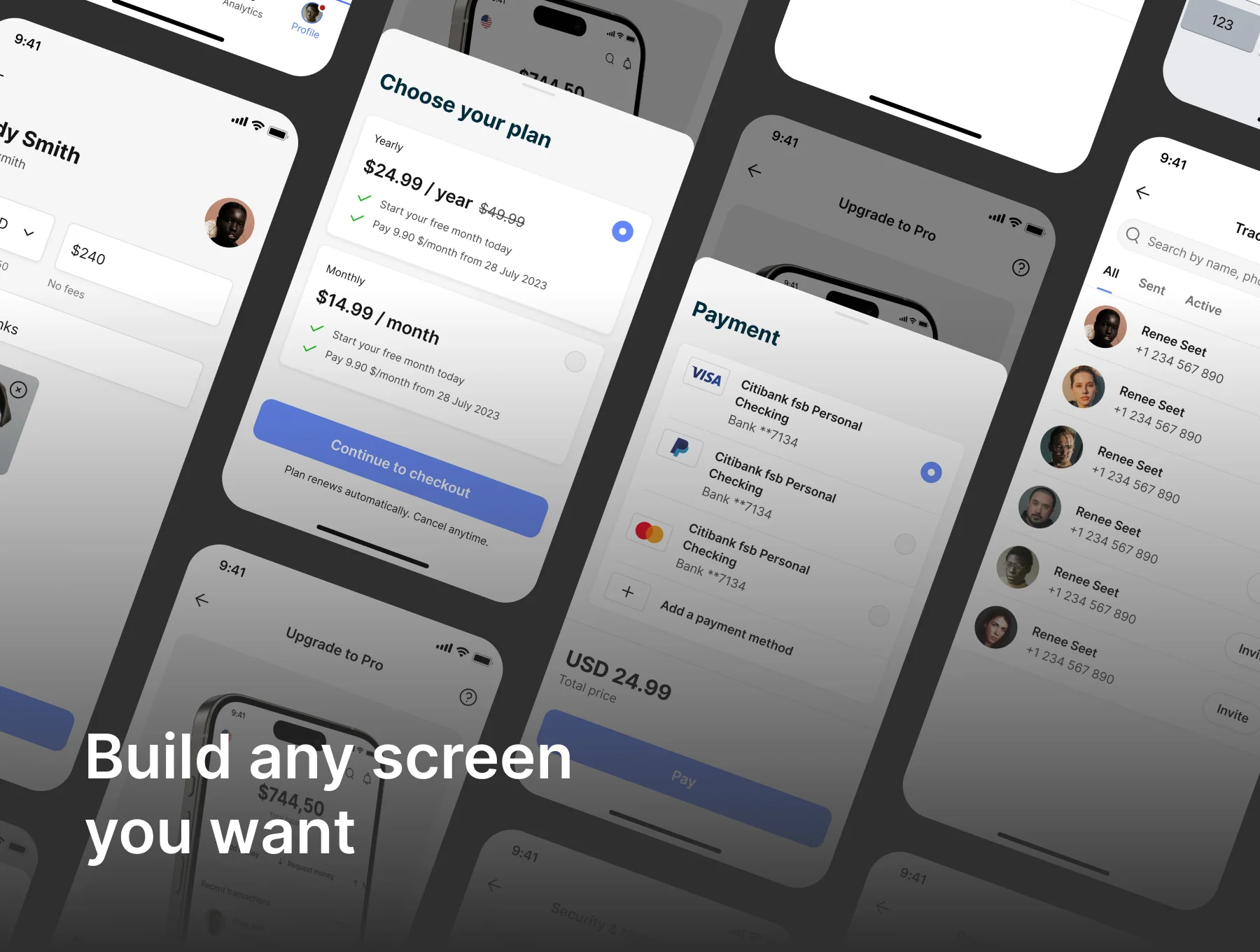 Ultimate Financial Mobile App UI Kit 5