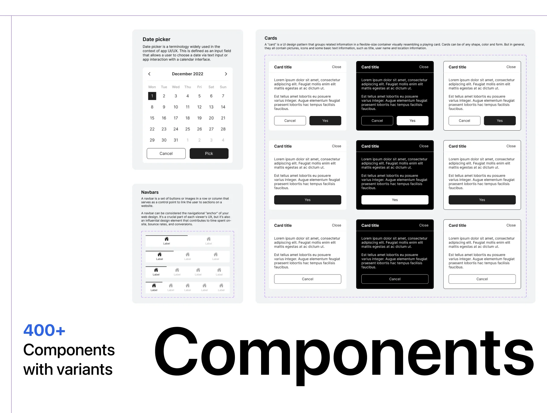 Ultimate Minimal Wireframe Components 4