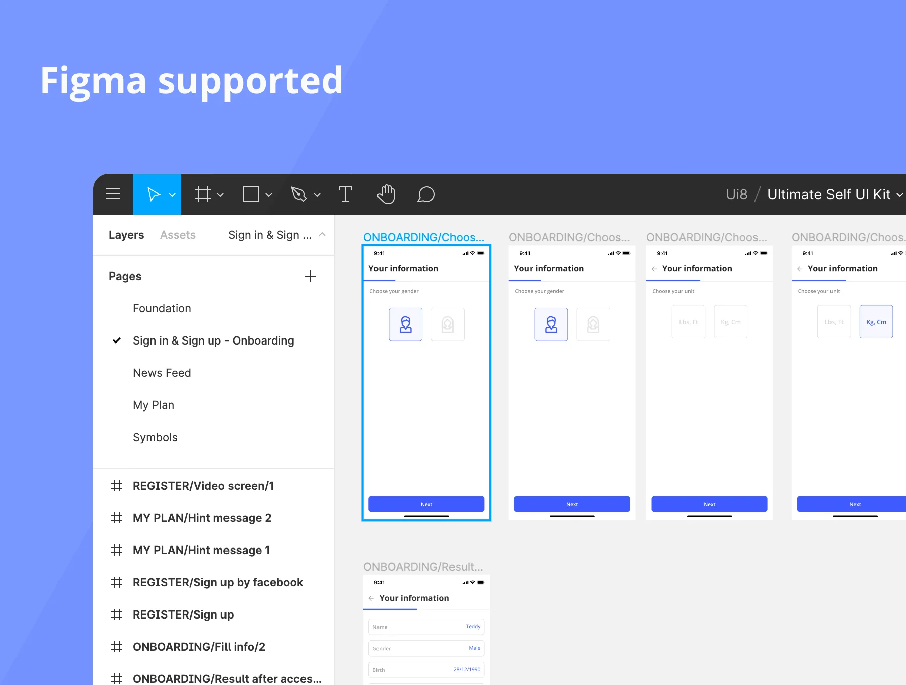 Ultimate Self Fitness App UI Kit 6