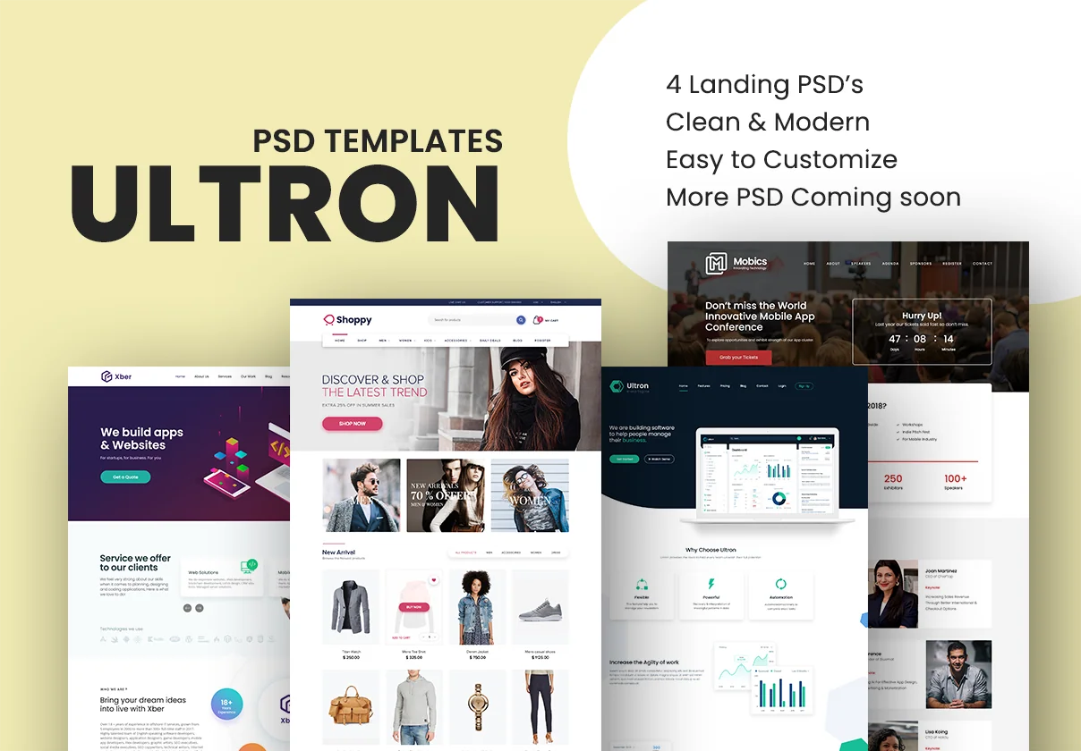 Ultron PSD Templates