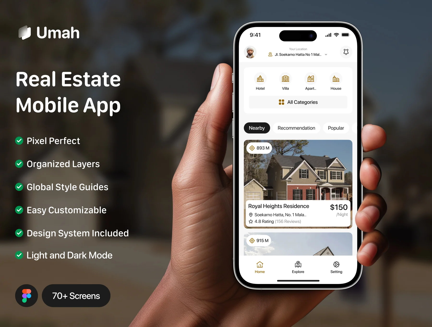 Umah - Real Estate Mobile App UI Kit