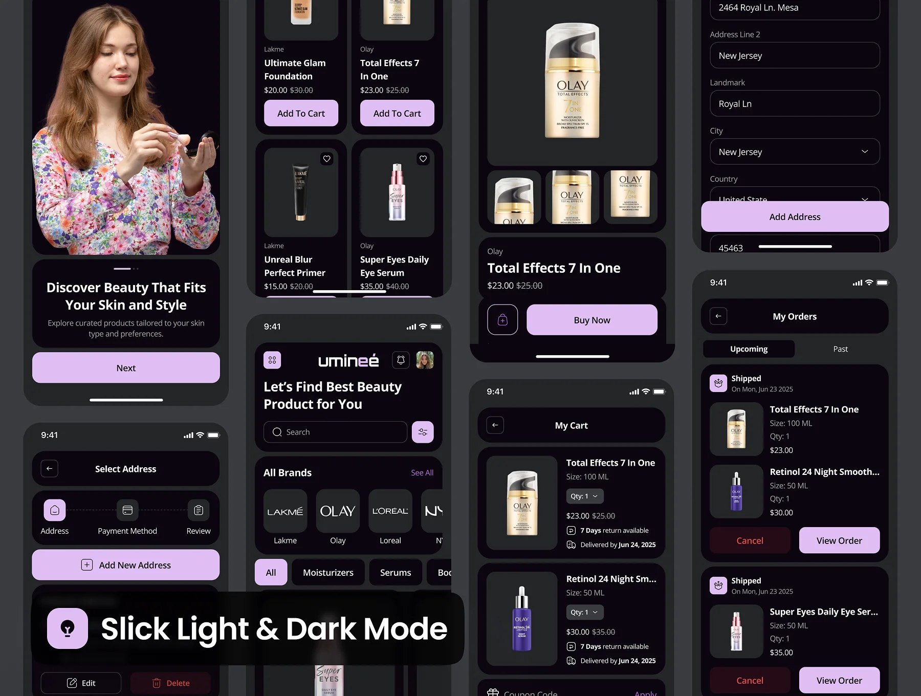 uminee - Beauty Care Ecommerce App UI Kit 4