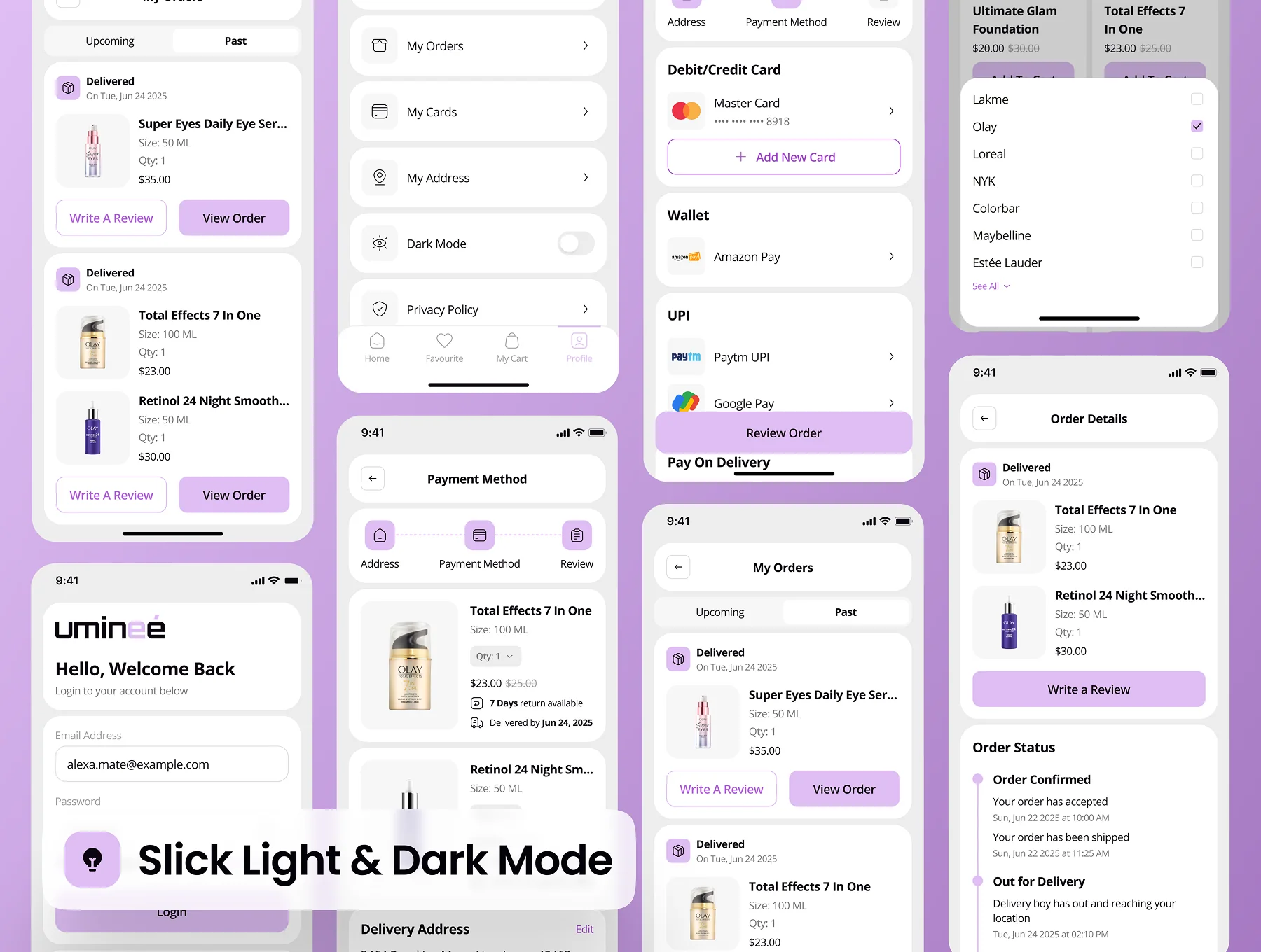 uminee - Beauty Care Ecommerce App UI Kit 5