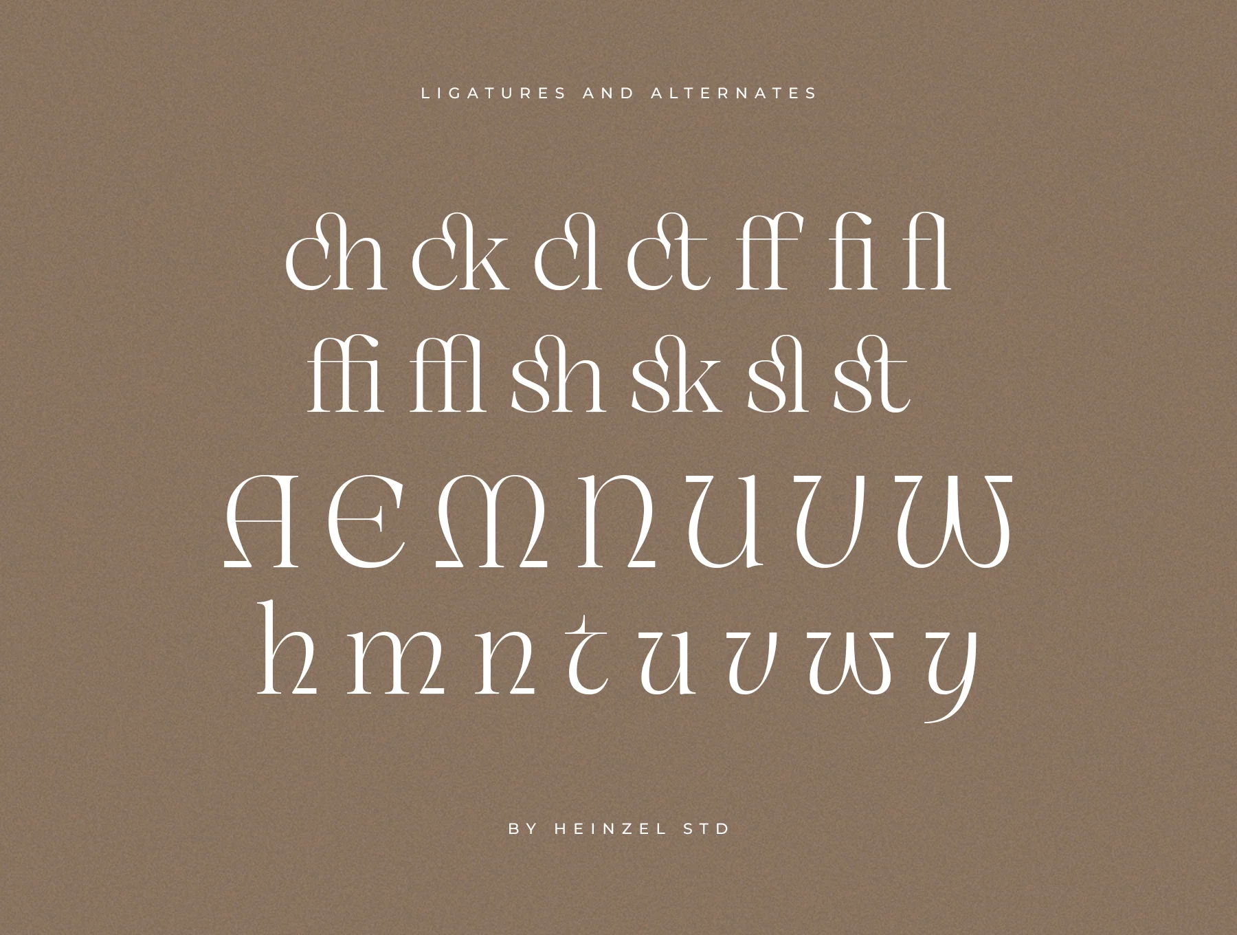 Unclare Modern Ligature Font 7