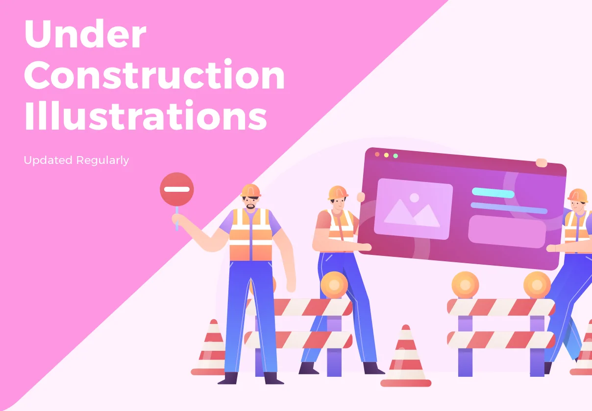 Under Construction Illustration Pack
