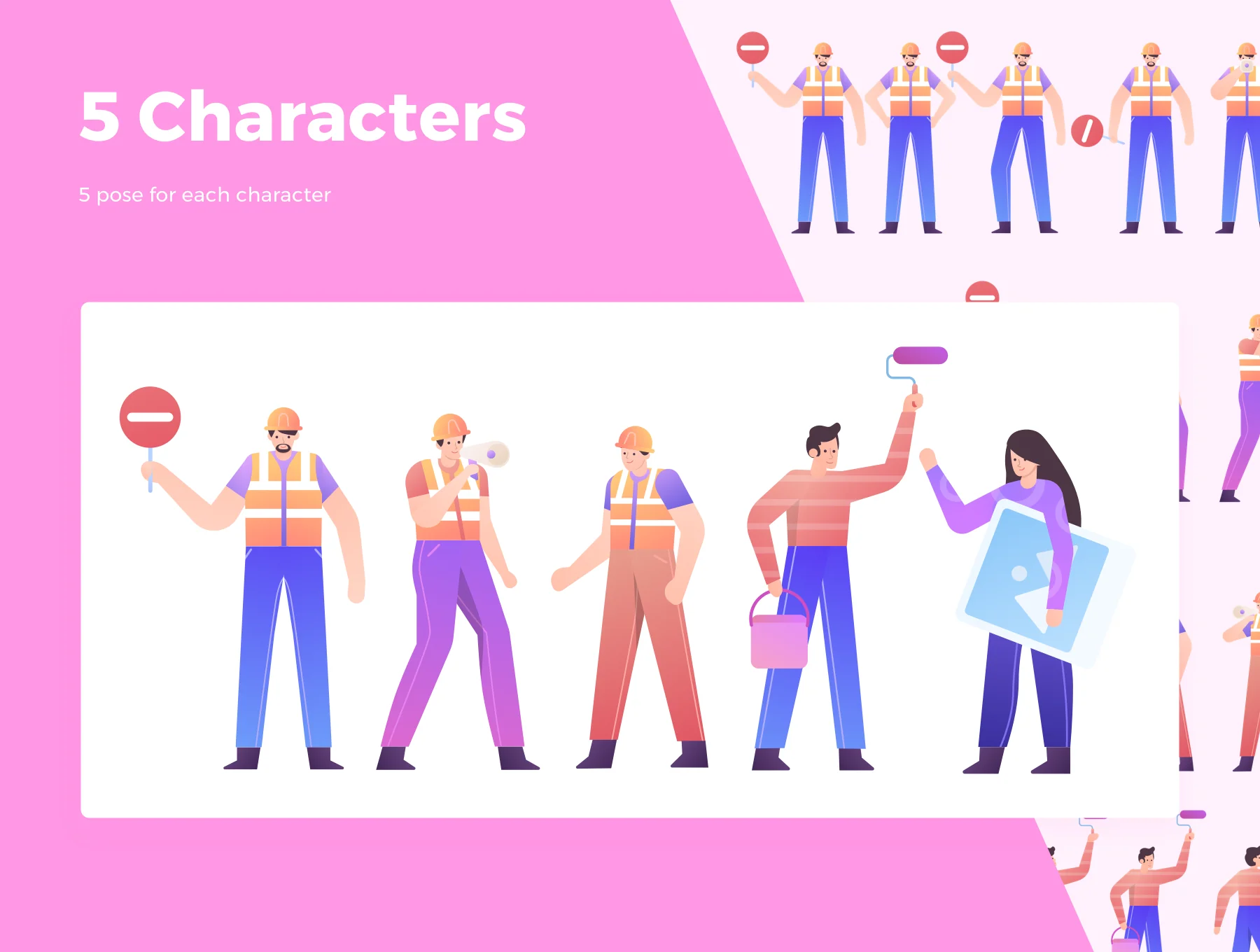 Under Construction Illustration Pack 3