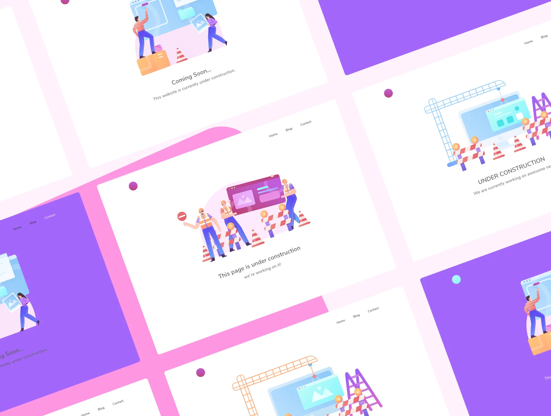 Under Construction Illustration Pack 4