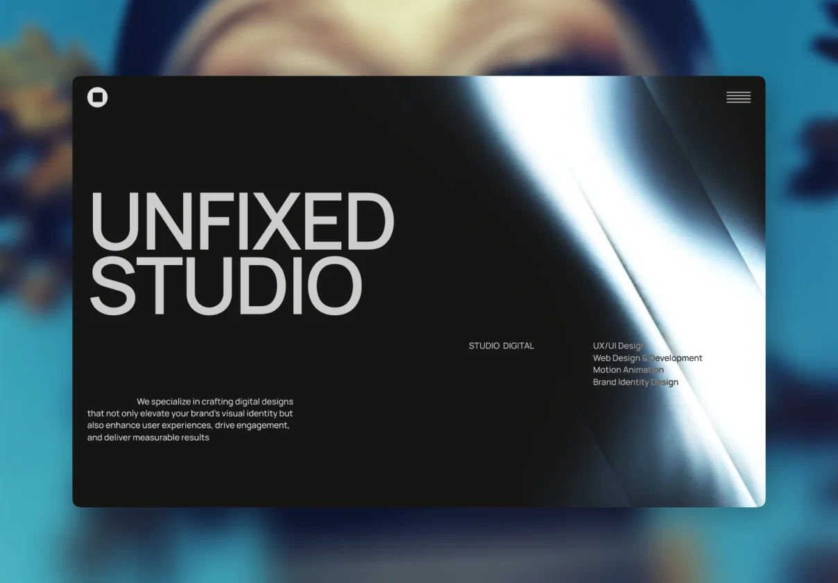 UNFIXED STUDIO — Minimalist Studio Agency Portfolio