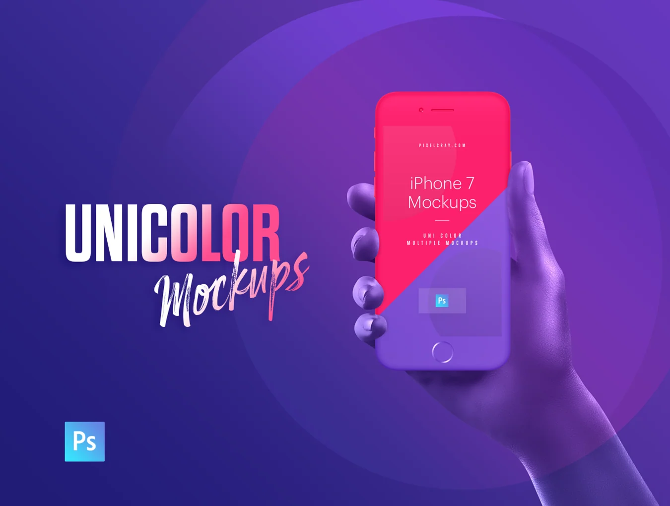 Unicolor & B/W Hands Mockups