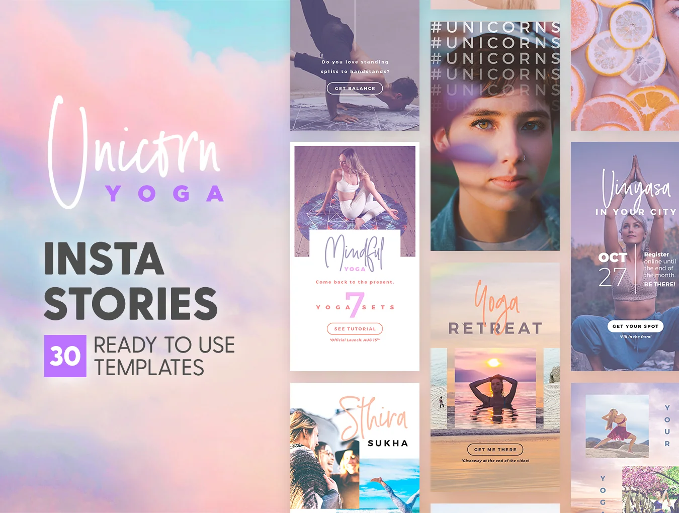 Unicorn Yoga Insta Stories