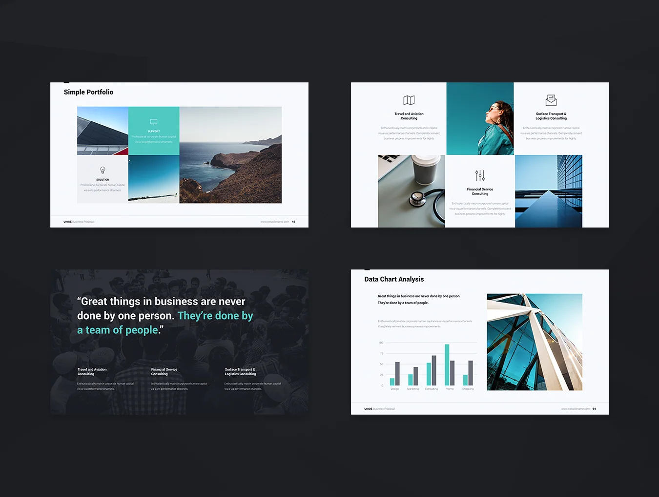 UNIDE - Business Presentation Template 5