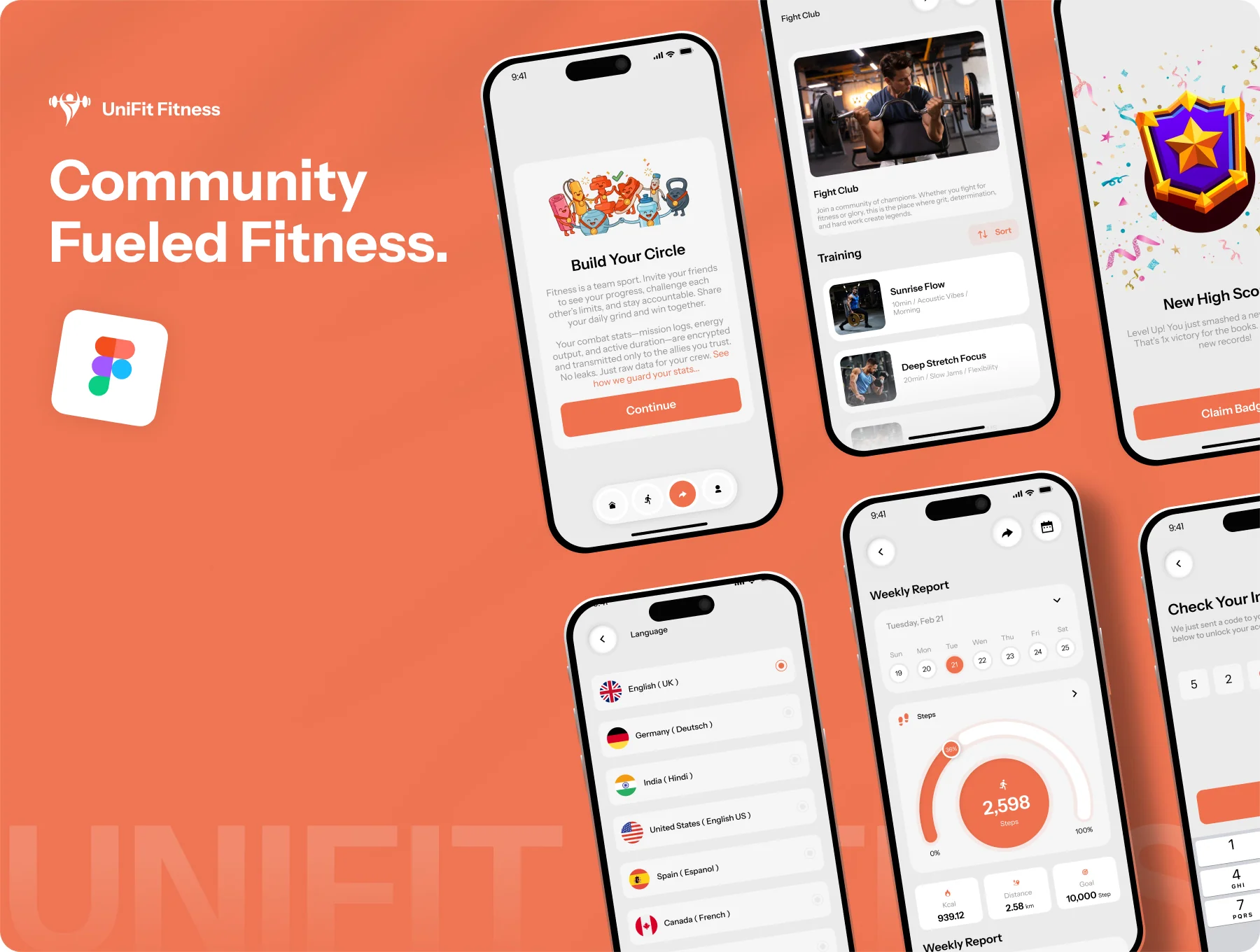 UniFit Fitness | Health & Workout Tracker UI Kit 11