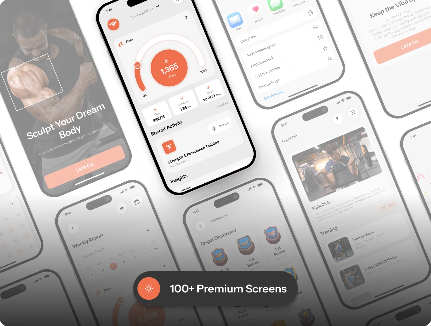 UniFit Fitness | Health & Workout Tracker UI Kit 3