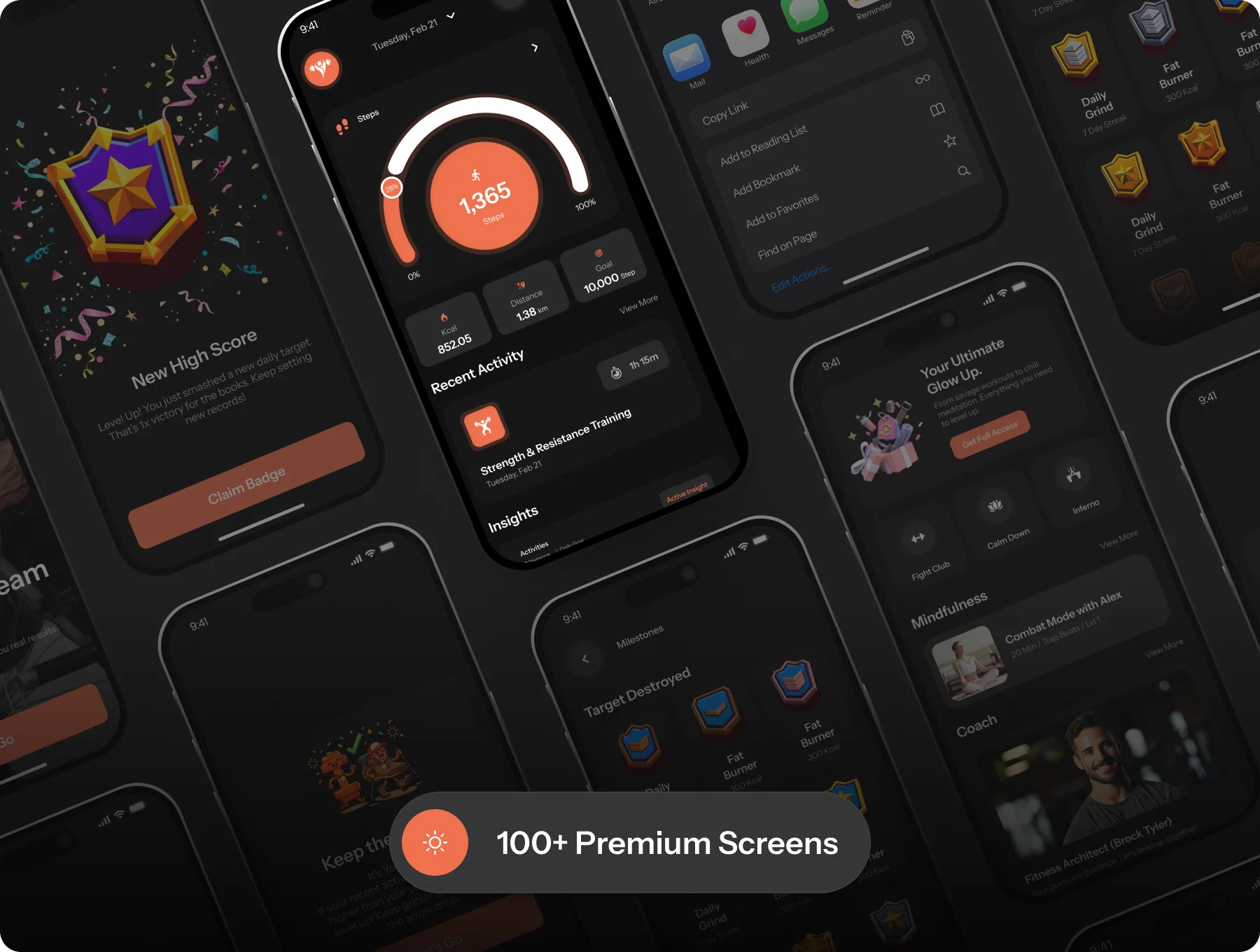 UniFit Fitness | Health & Workout Tracker UI Kit 4