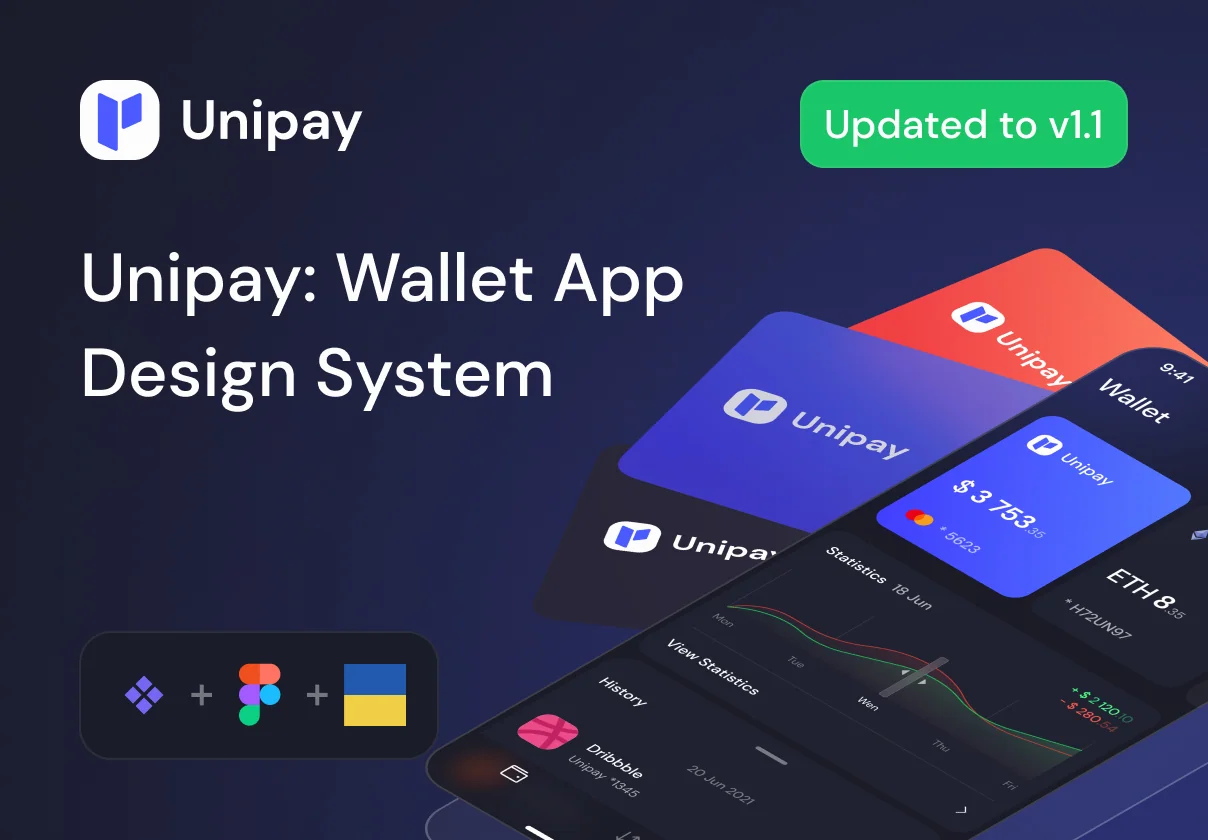 Unipay: Wallet App iOS UI Design System v1.1
