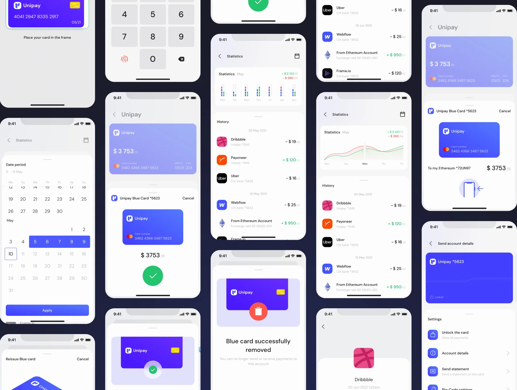 Unipay: Wallet App iOS UI Design System v1.1 6
