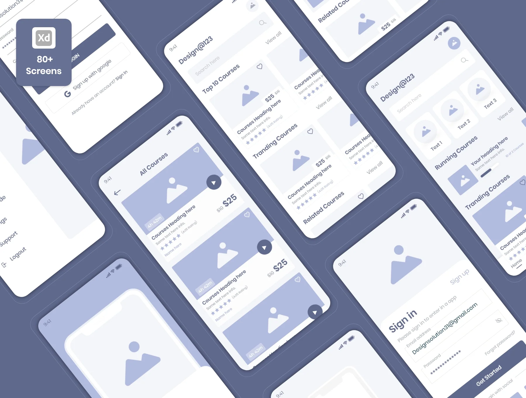 Unique IOS UI Wireframe kit 2