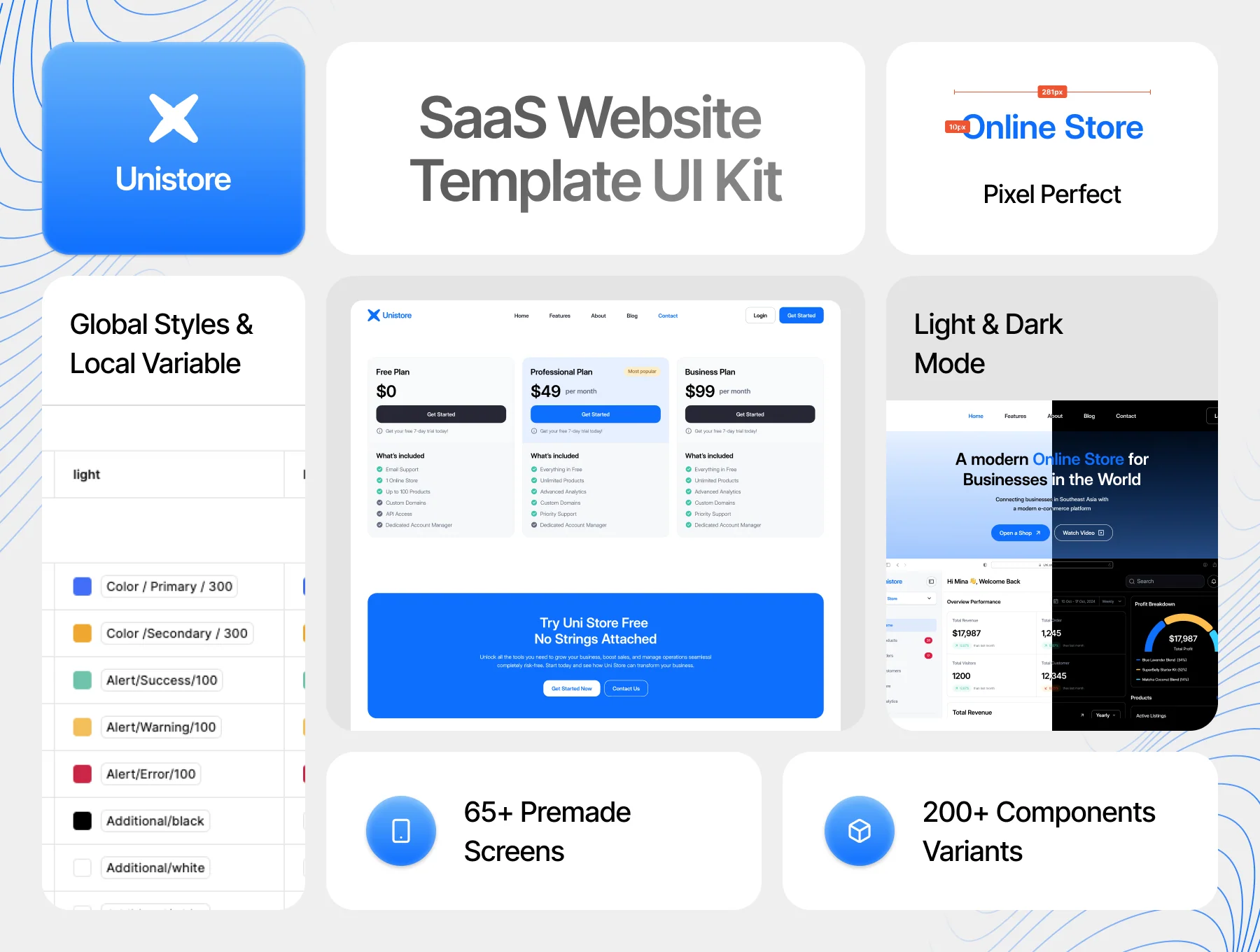 Unistore – SaaS Online Store Framer Template 2