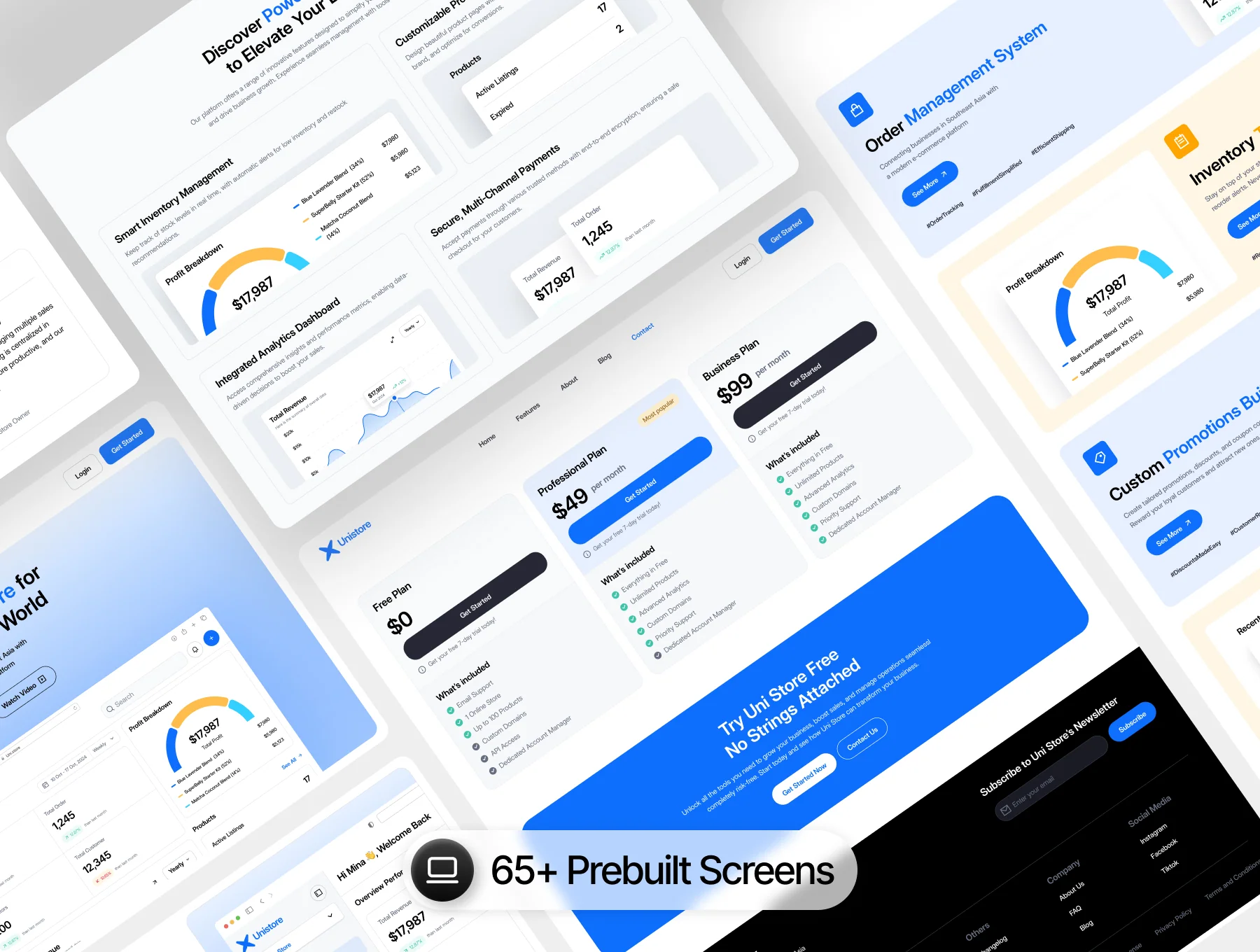 Unistore – SaaS Online Store Framer Template 3