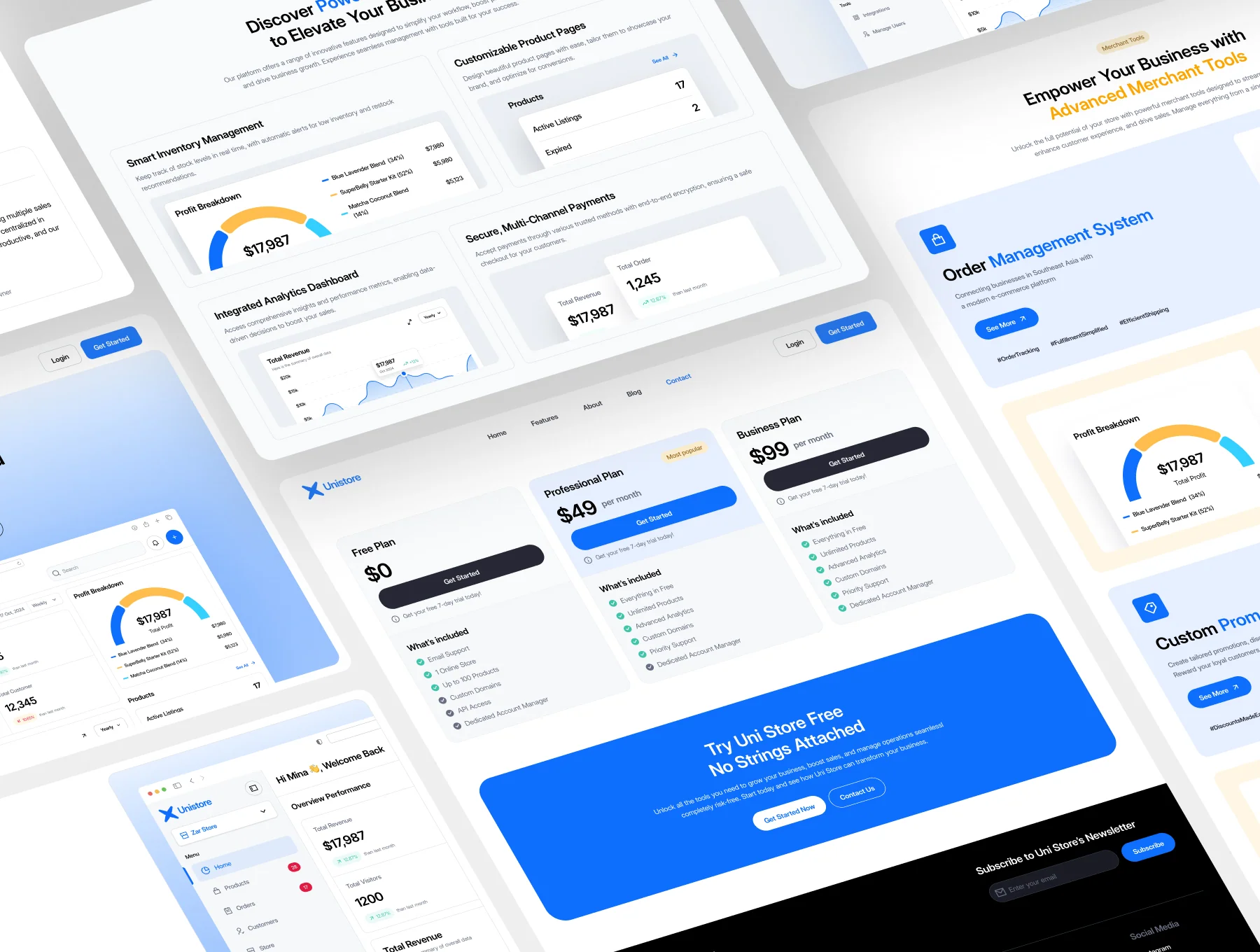 Unistore – SaaS Online Store Framer Template 6