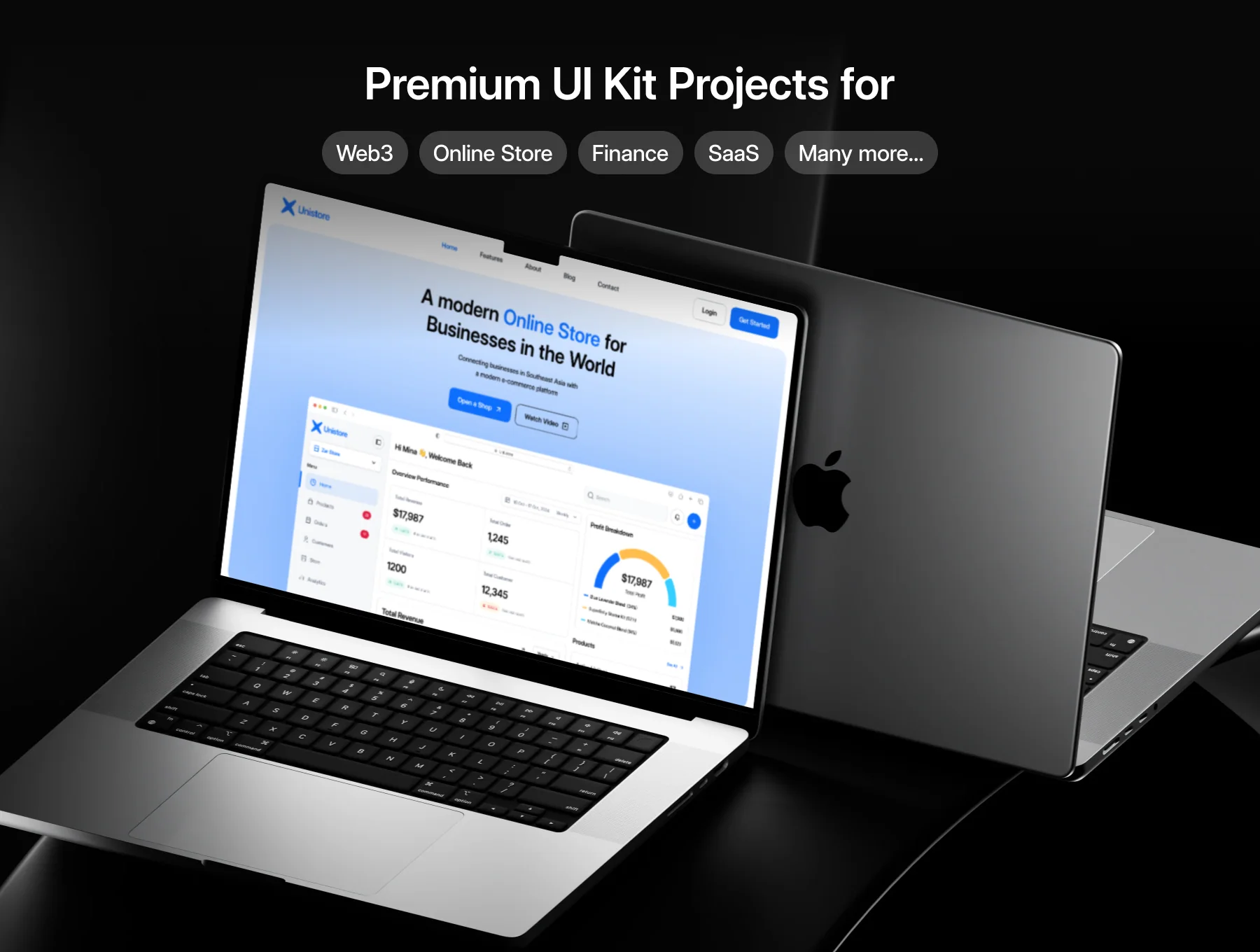 Unistore - SaaS Website Template UI Kit 6