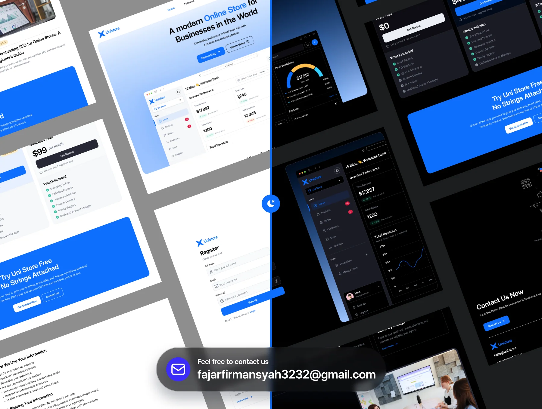 Unistore - SaaS Website Template UI Kit 8
