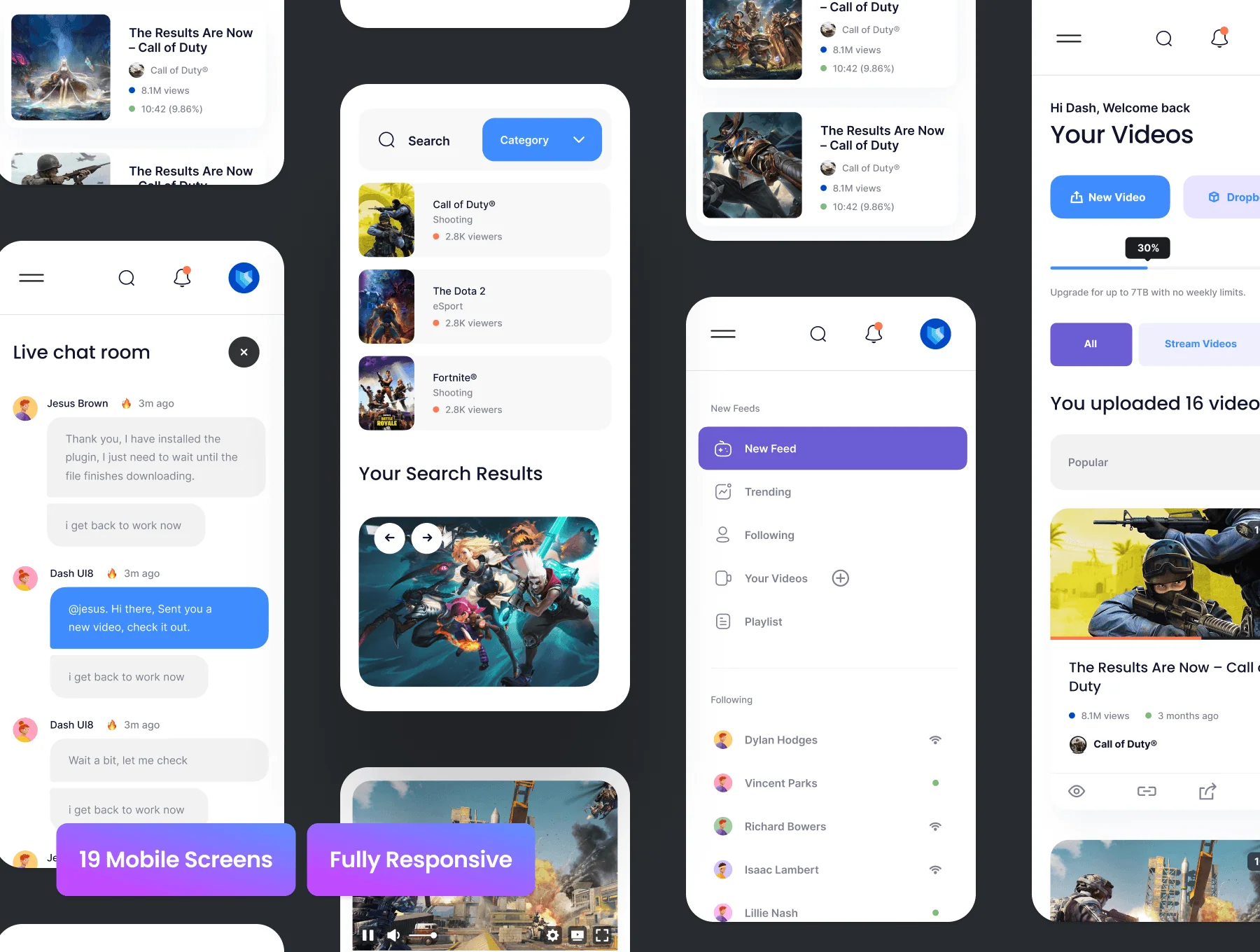 Unity Dashboard Kit — Gaming 🎮 5