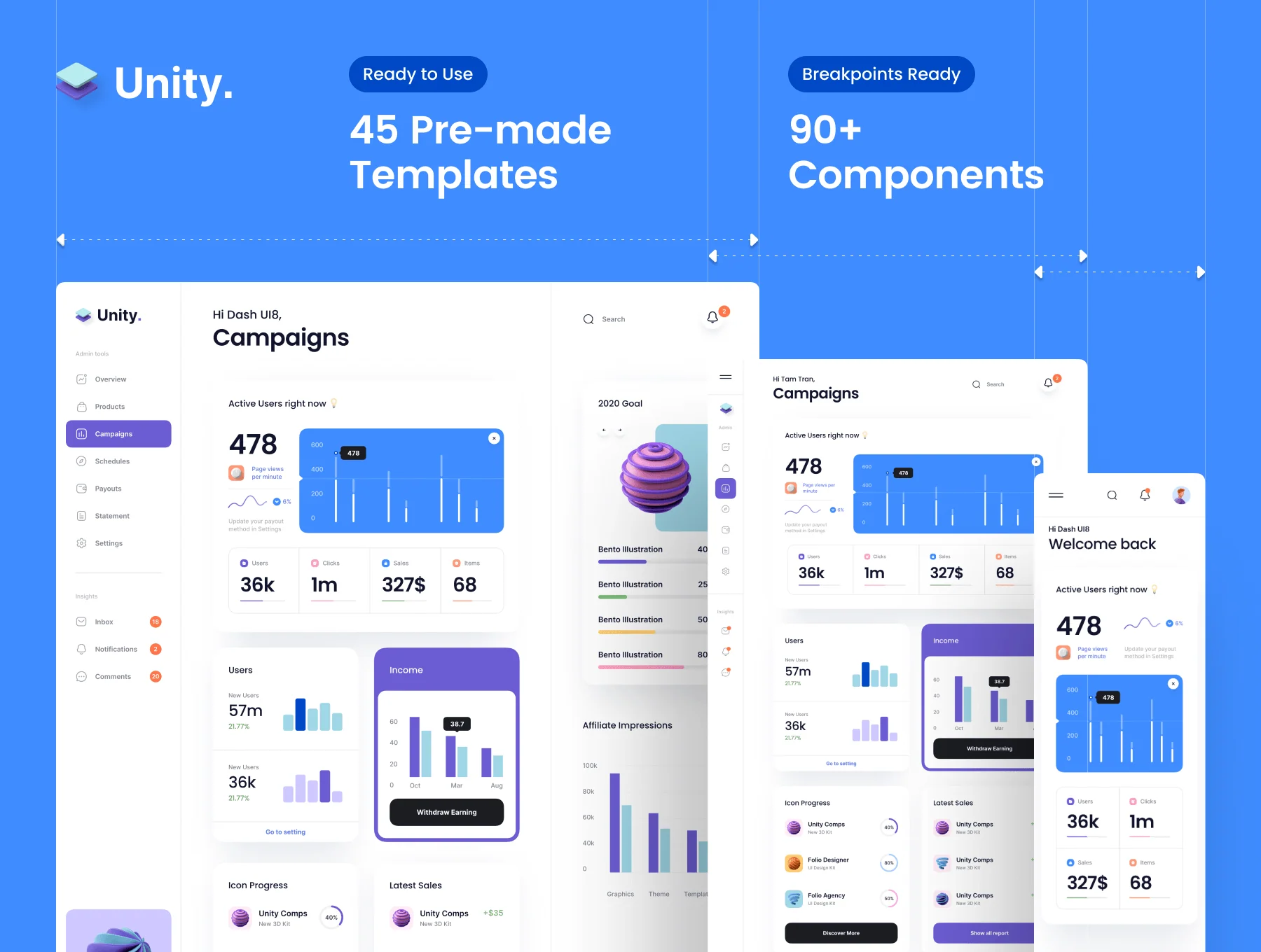 Unity Dashboard Kit 3