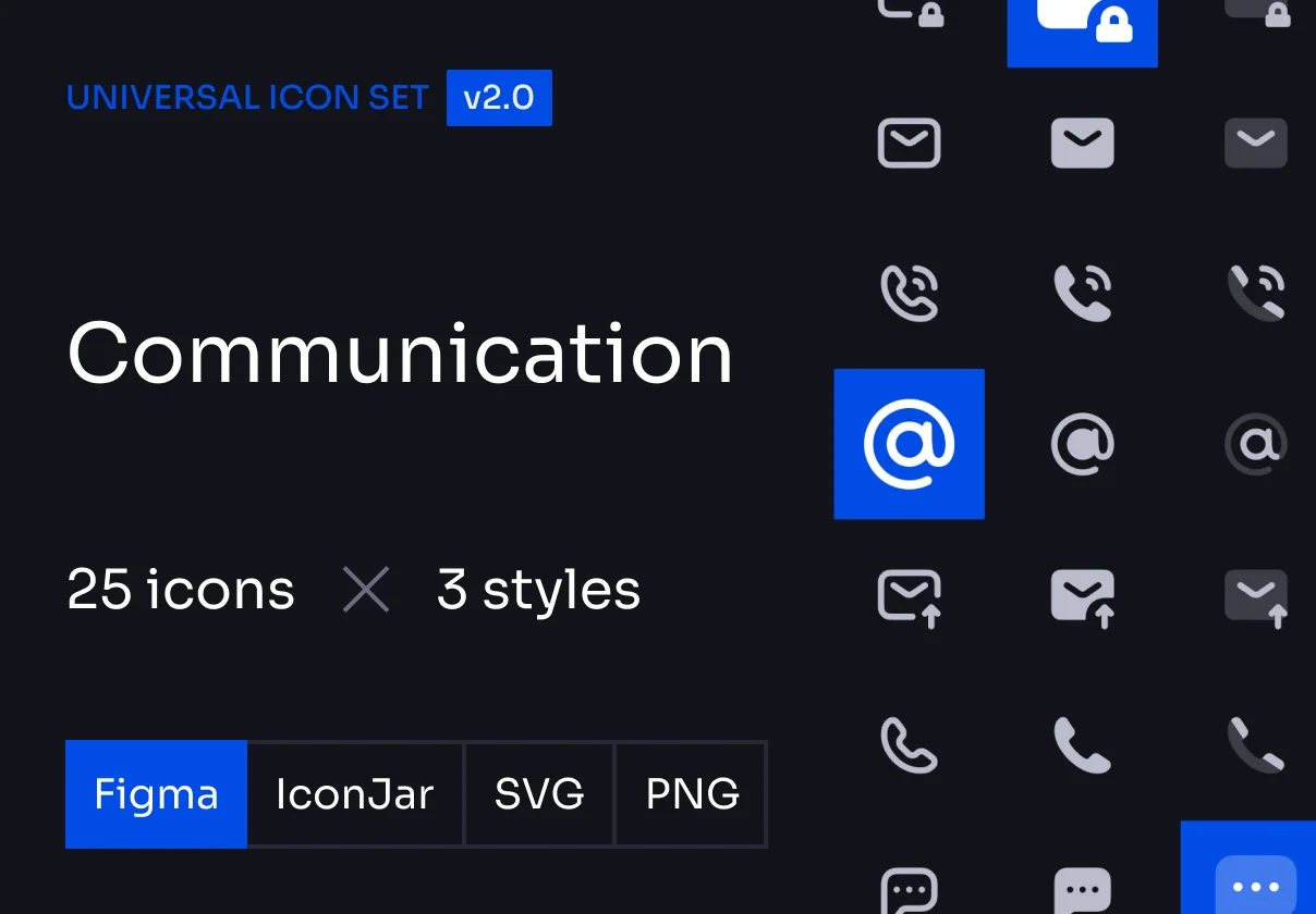 Communication Icon Set