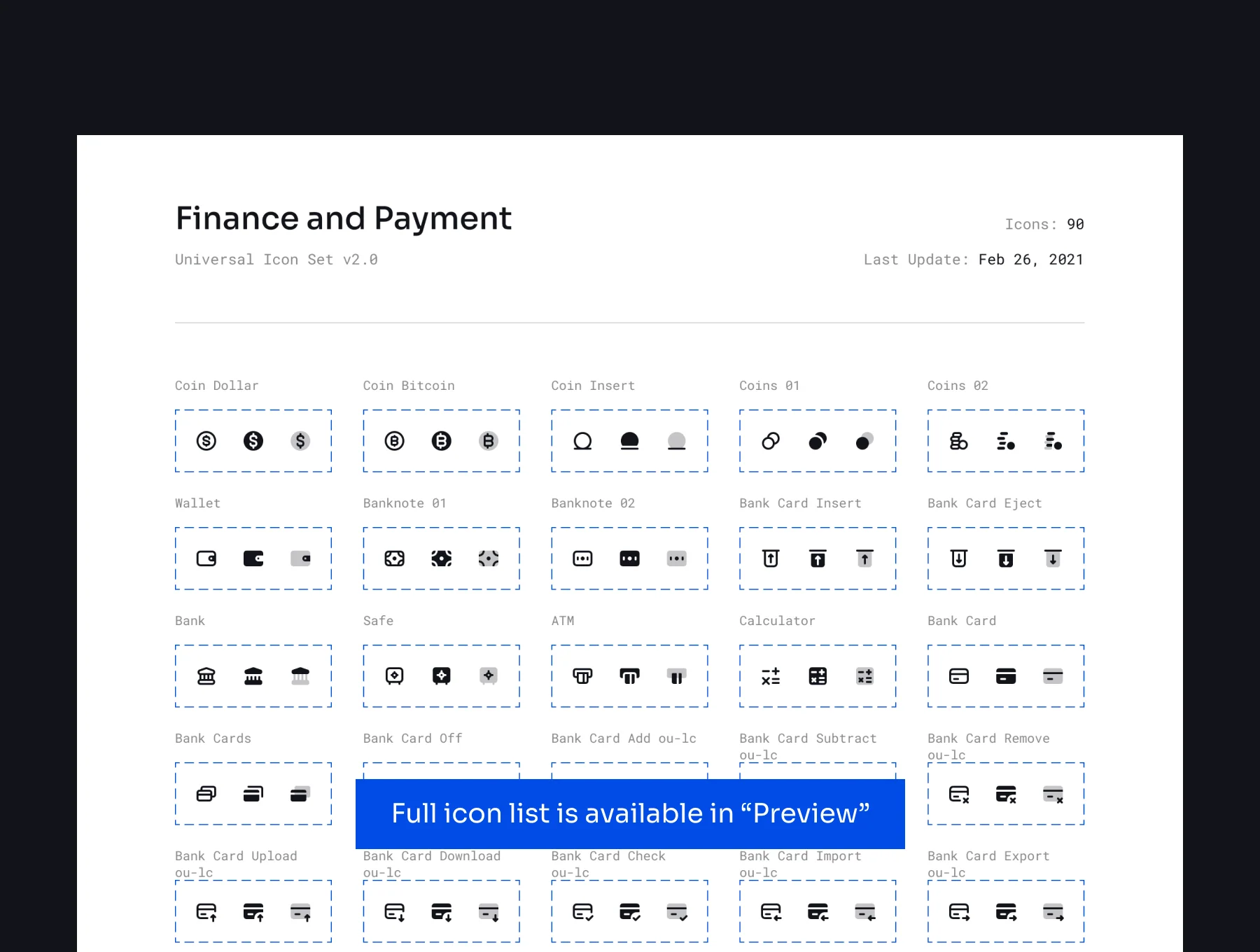 Finance and Payment Icon Set 8