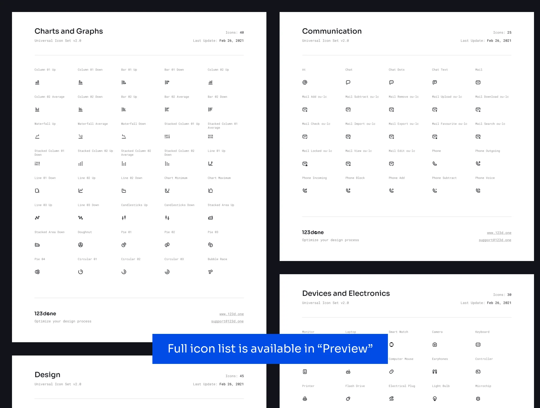 Universal Icon Set v2.6 | Line Style 7