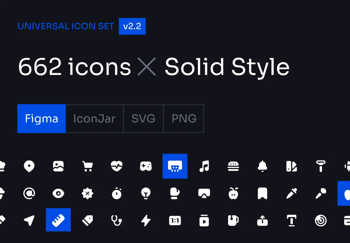 Universal Icon Set v2.2 | Solid Style