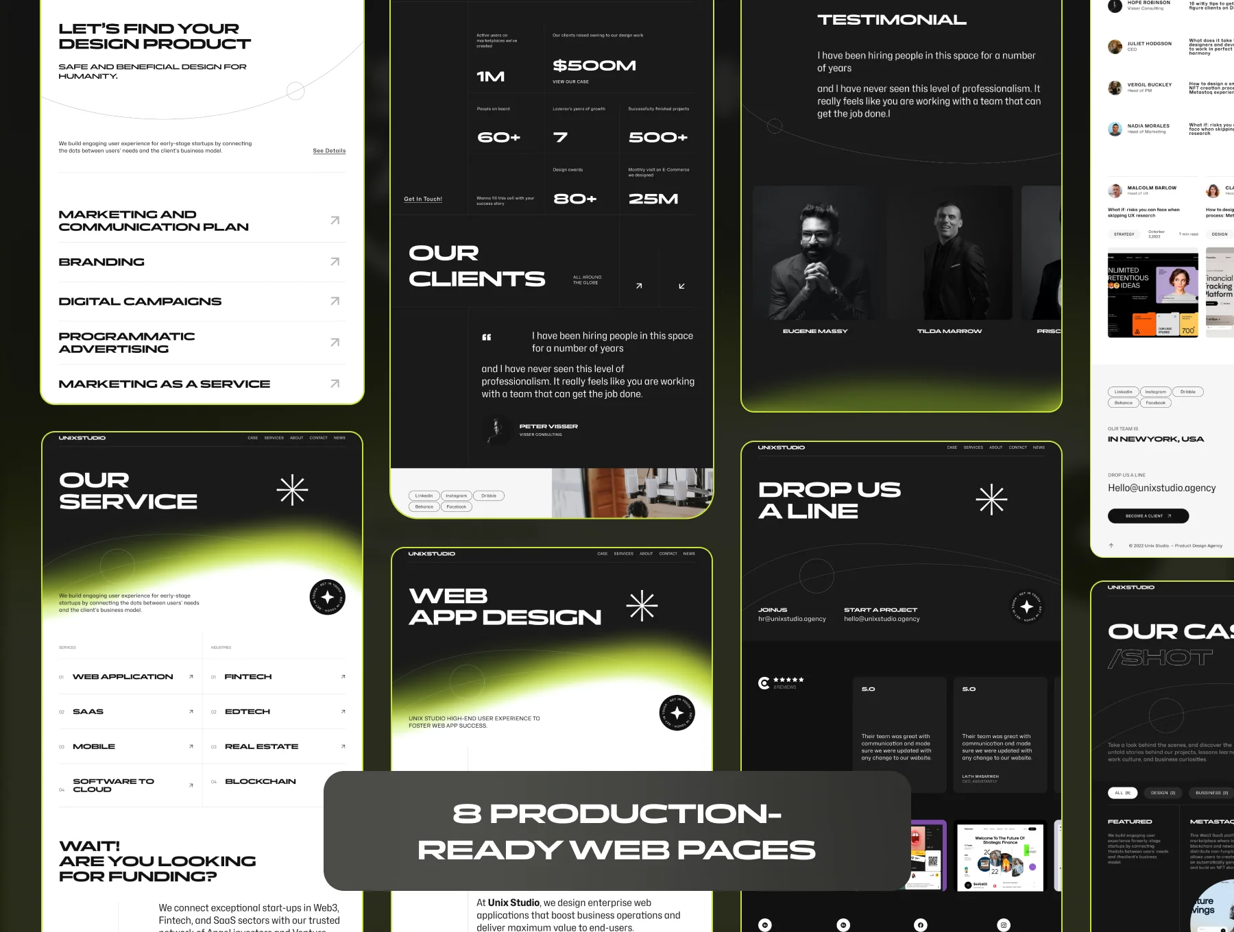 UNIX STUDIO - Digital Agency Website Templates 3