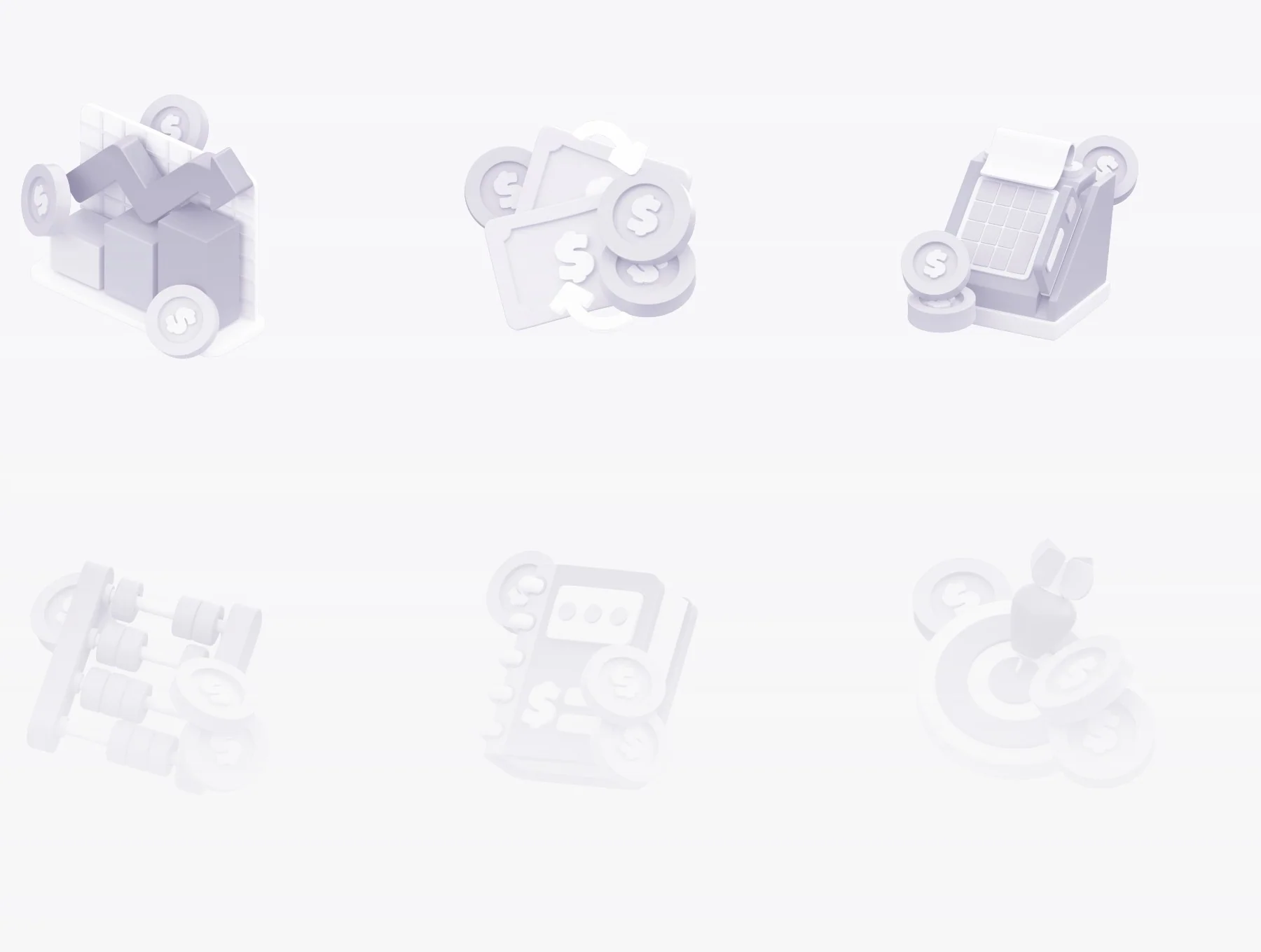 Unixx - Business Accounting 3D Icon Set 5