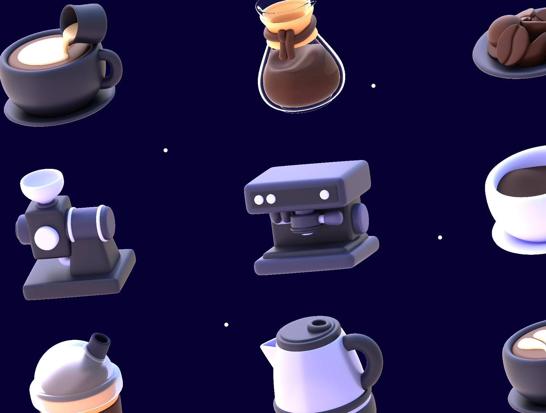 UNIXX - Coffee Shop Element 3D 5