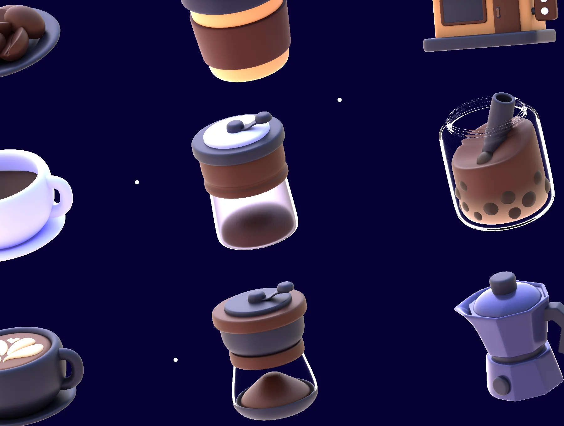 UNIXX - Coffee Shop Element 3D 6