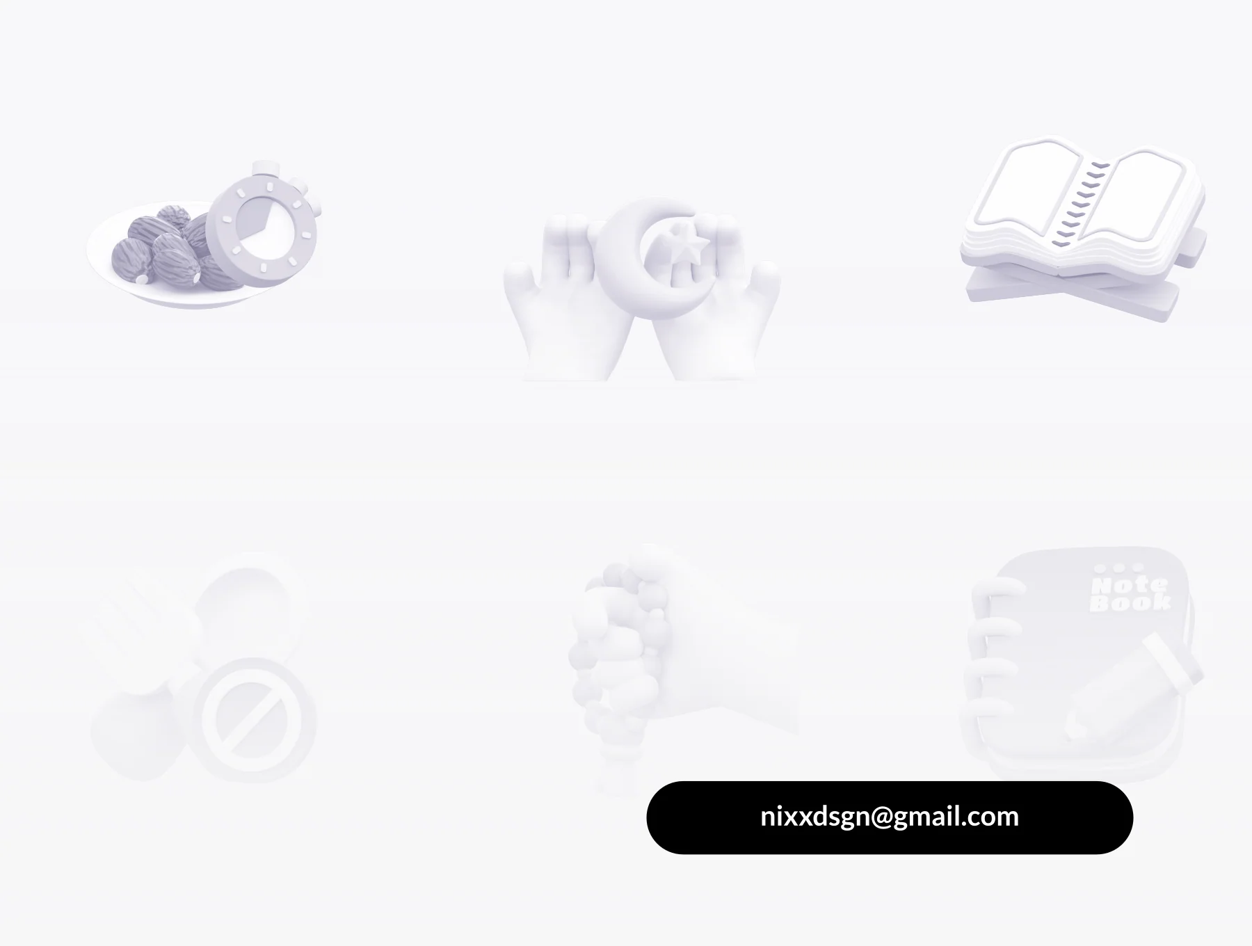 Unixx - Ramadan Kareem 3D Icon Set 6