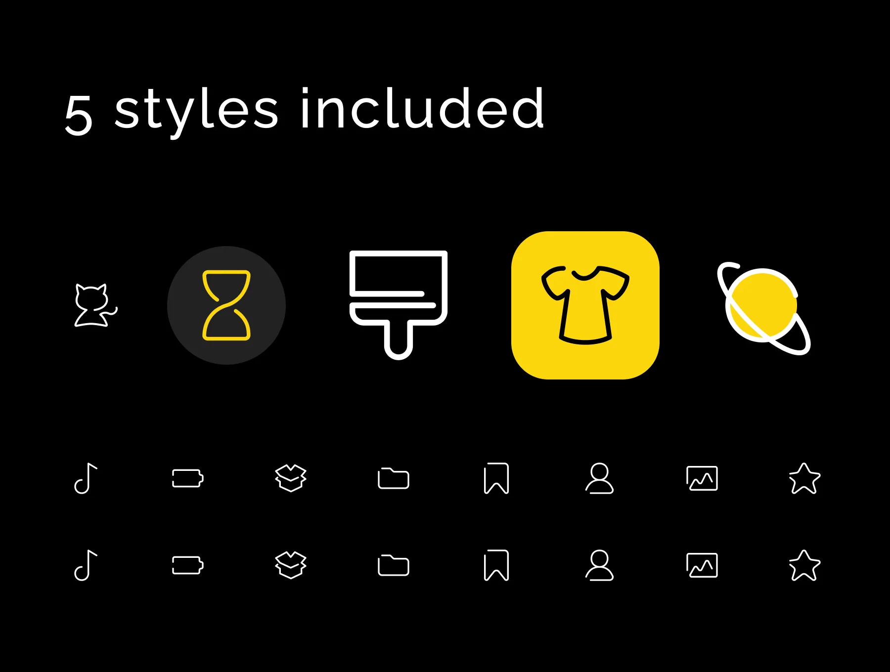 Unoline Icons Set 5