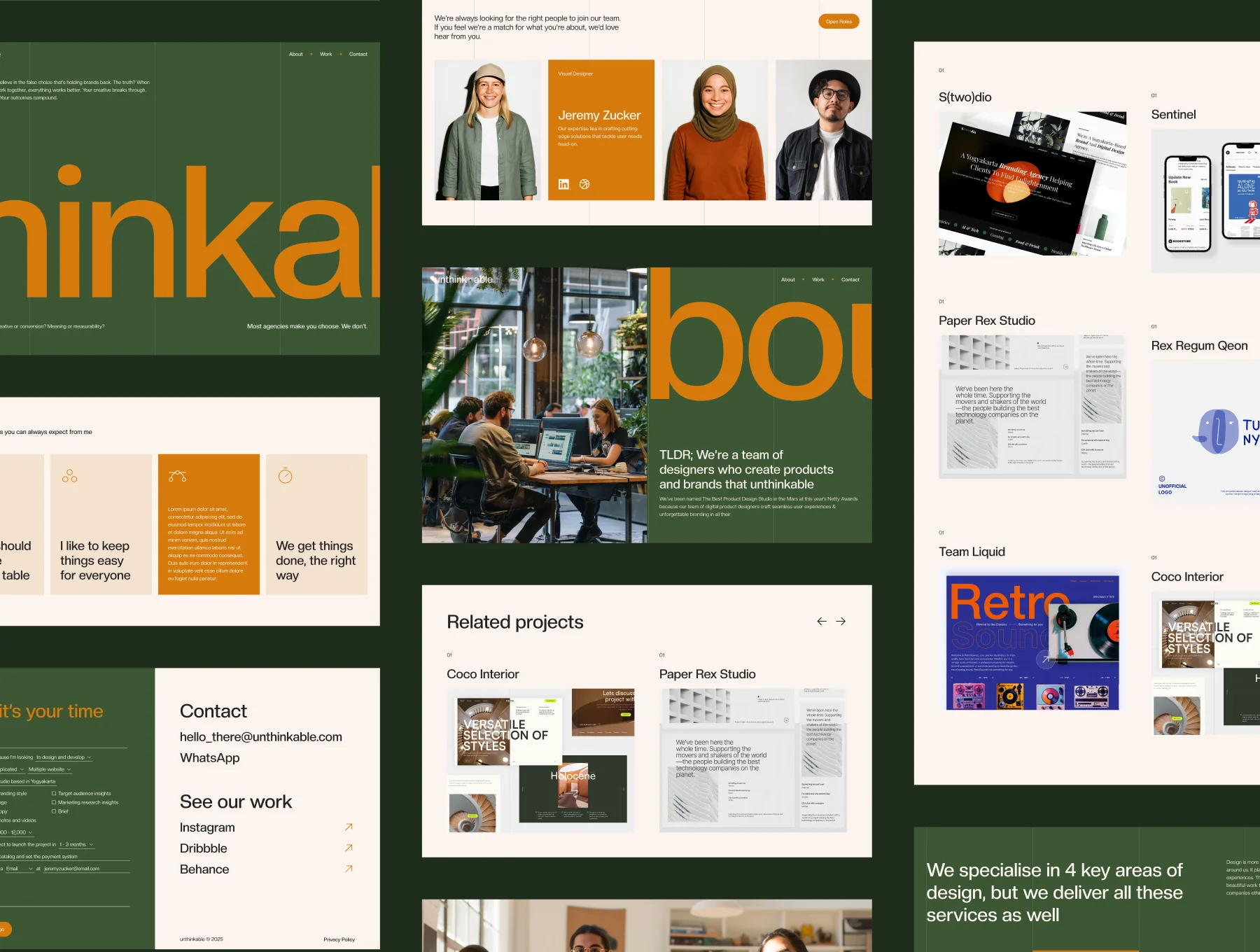 Unthinkable - Studio Design Landing Page 5