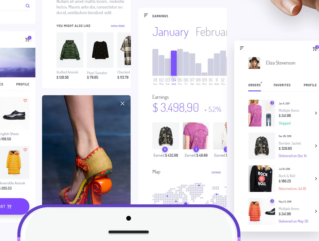 Unveile Fashion Mobile UI Kit 3