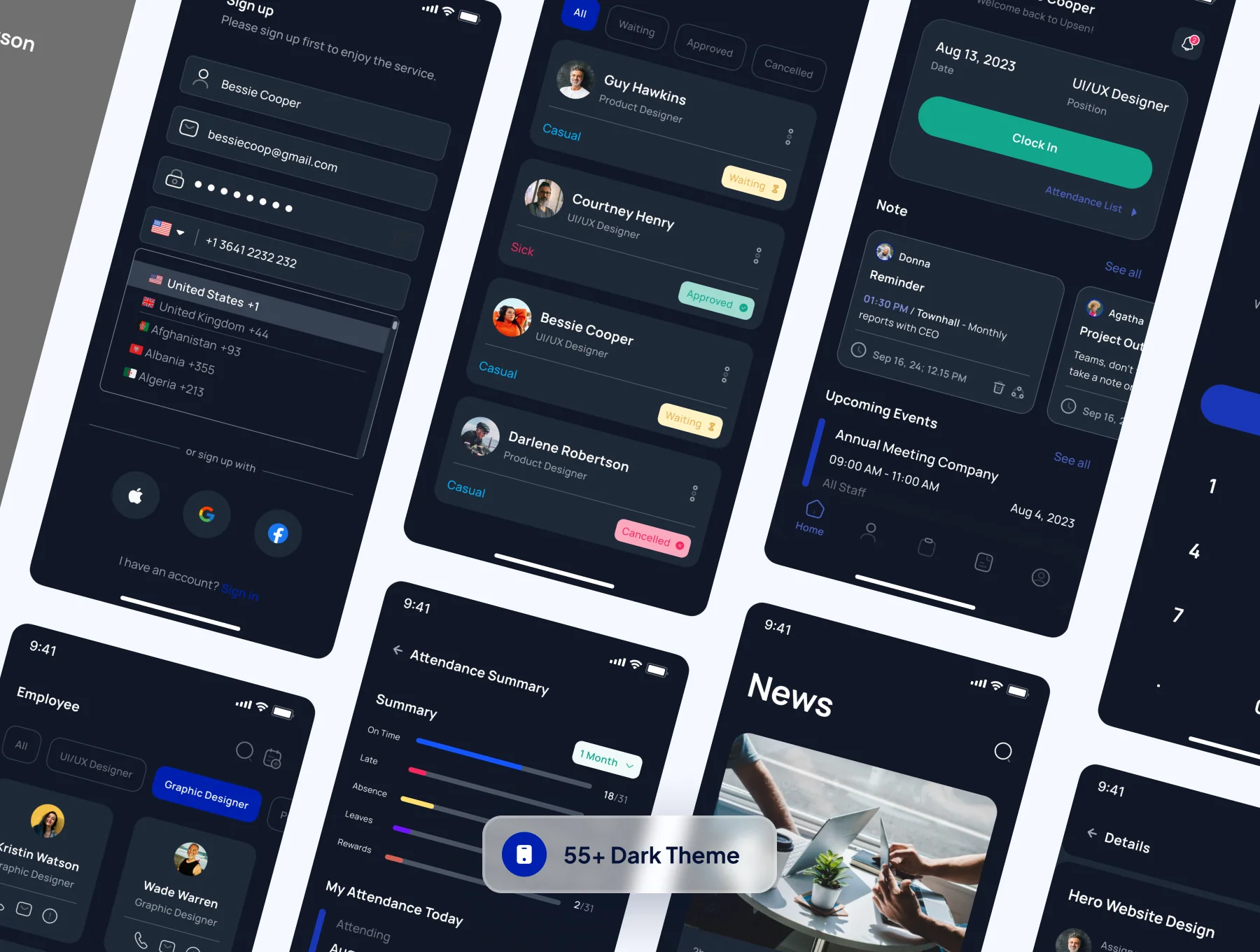 Upsen - HR Management App UI Kit 6