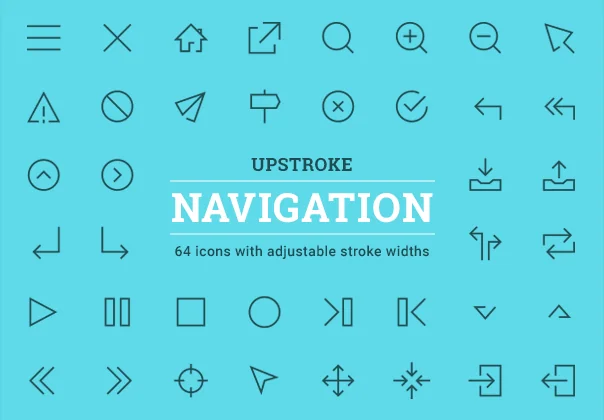 Upstroke Navigation Icons