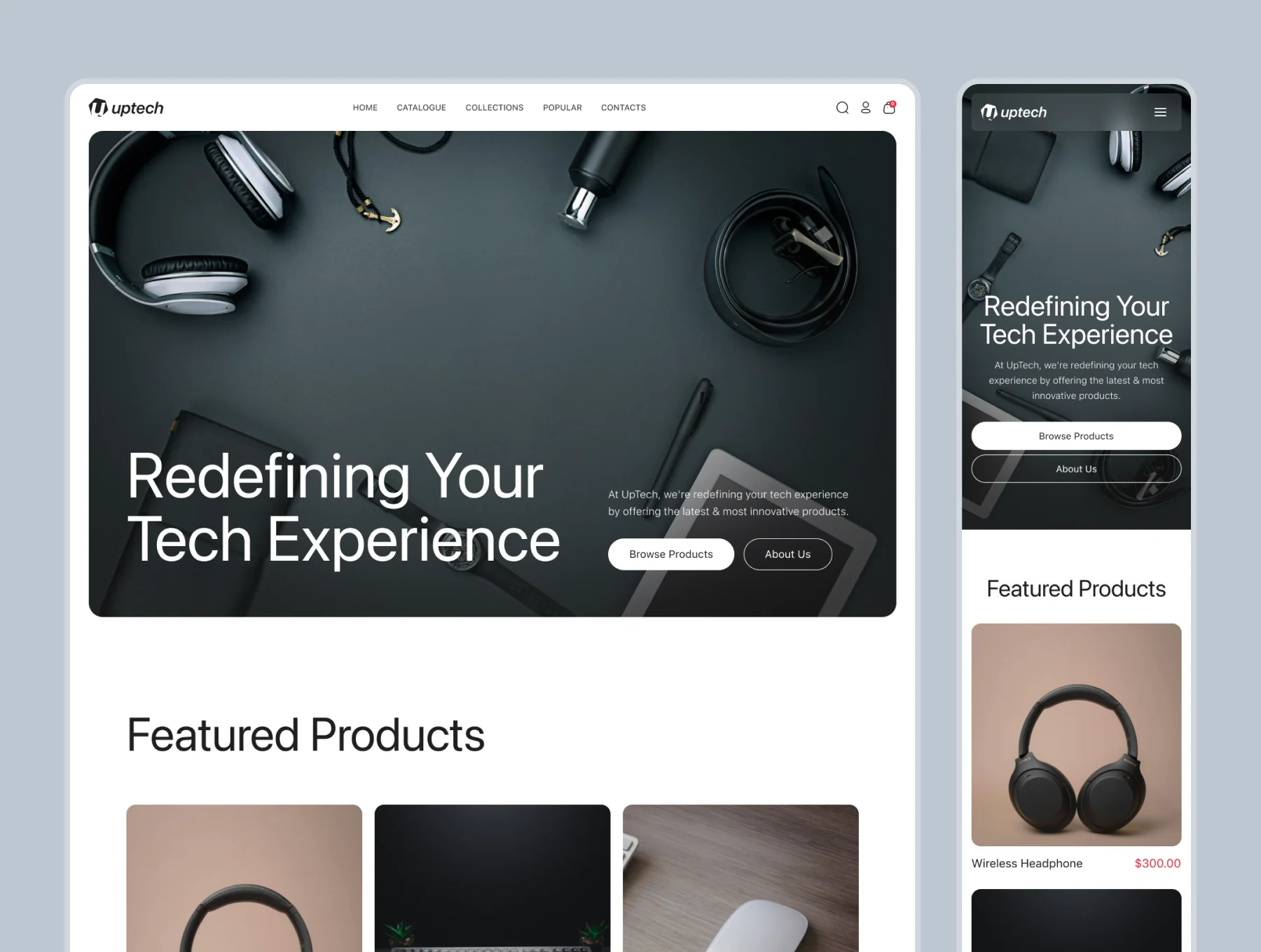 Uptech - Ecommerce Website UI Kit 5