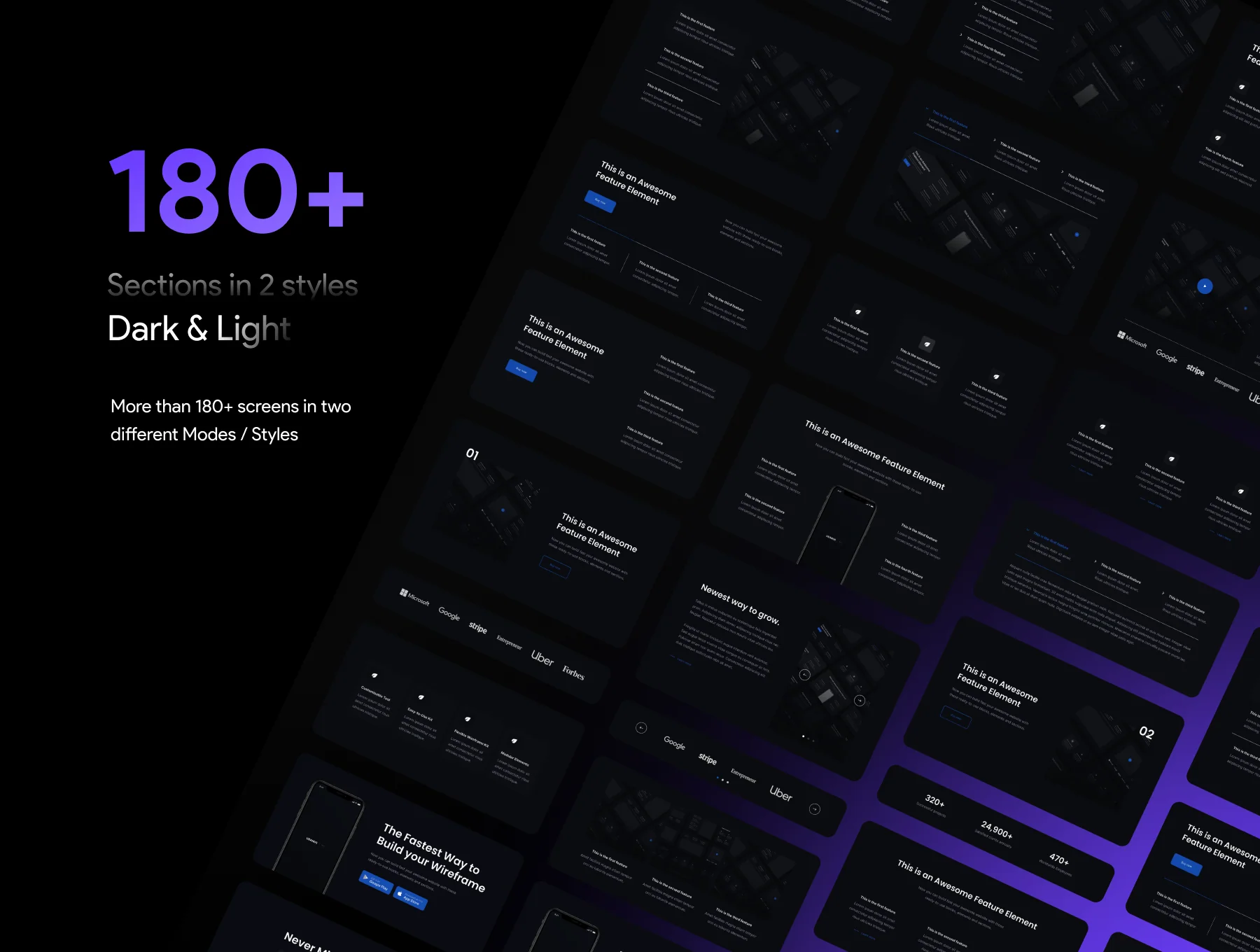 Uranus v1.3 - Wireframe Kit 2