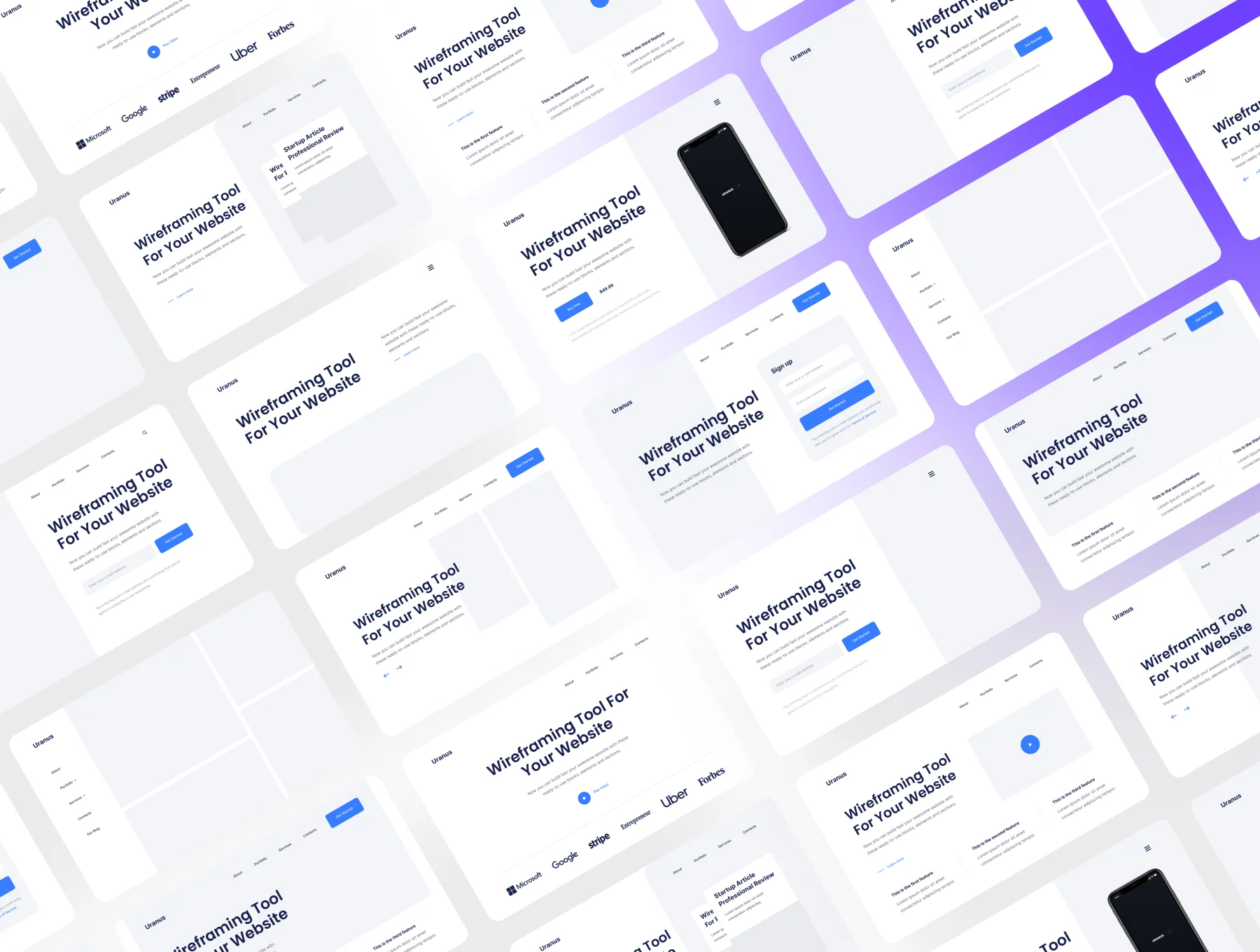 Uranus v1.3 - Wireframe Kit 5
