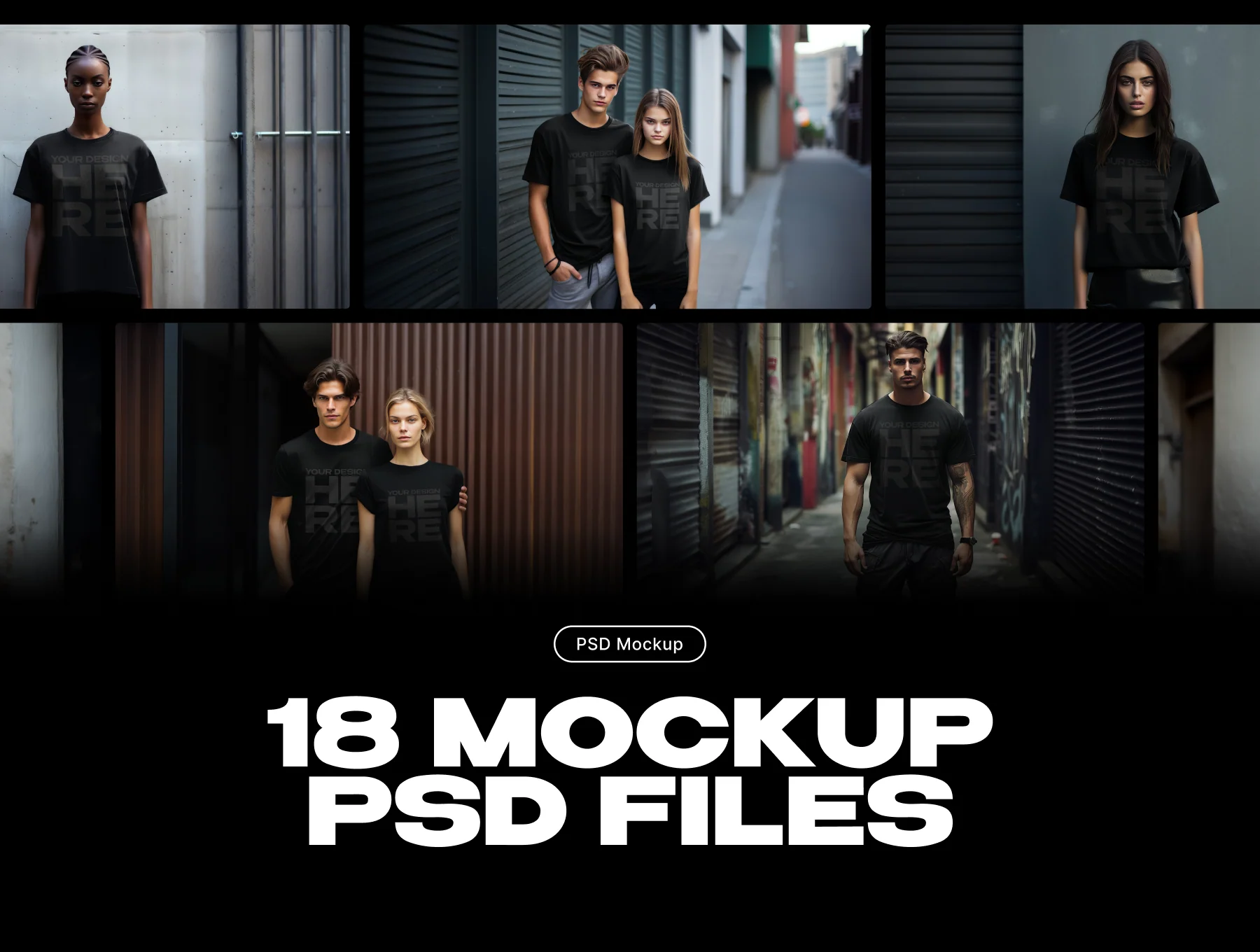 Urban Chic: Tshirt Mockups 6