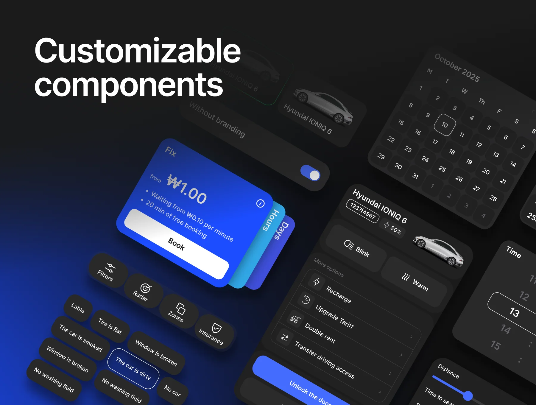 FlowCar: Carsharing App Ui Kit 2