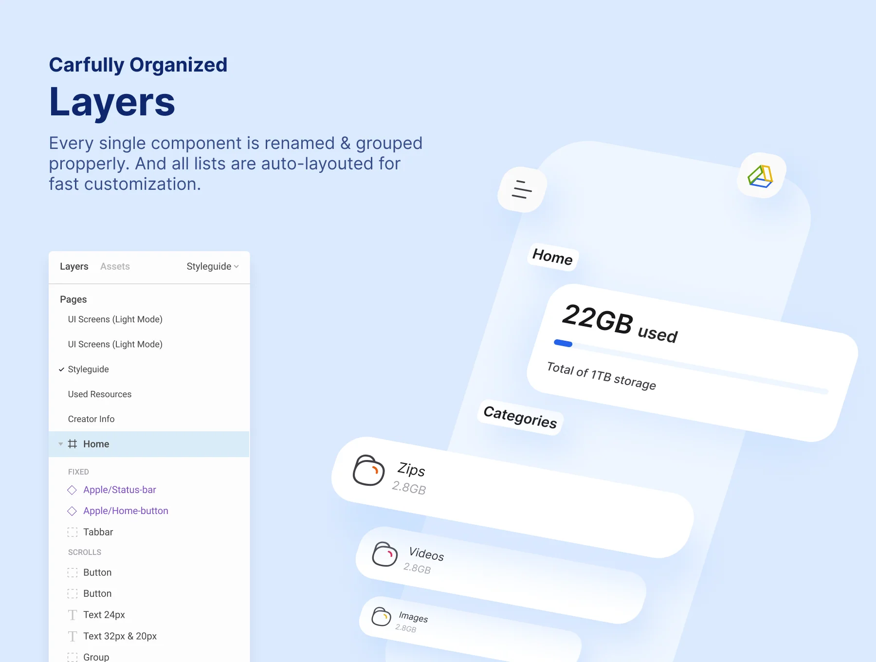 Urban Storage UI Kit 6