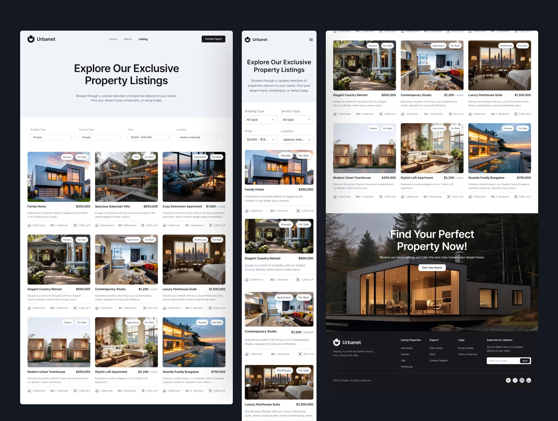 Urbanet - Real Estate Website 5