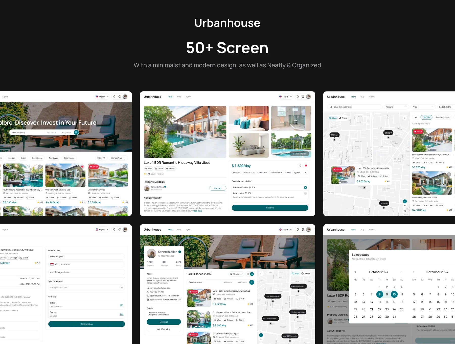 Urbanhouse - Dasboard Real Estate UI Kit 6